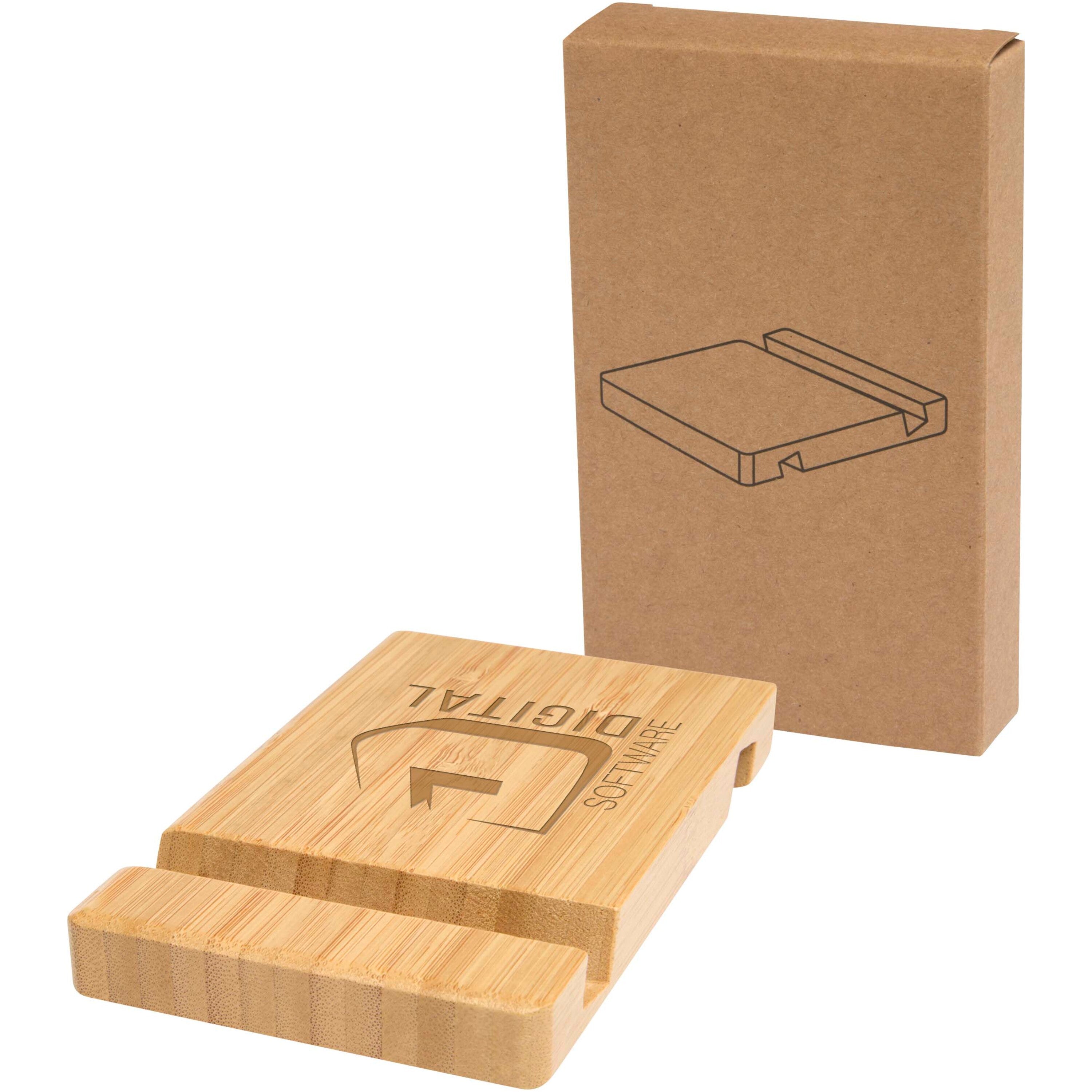 2-Angled Bamboo Tablet and Phone Stand