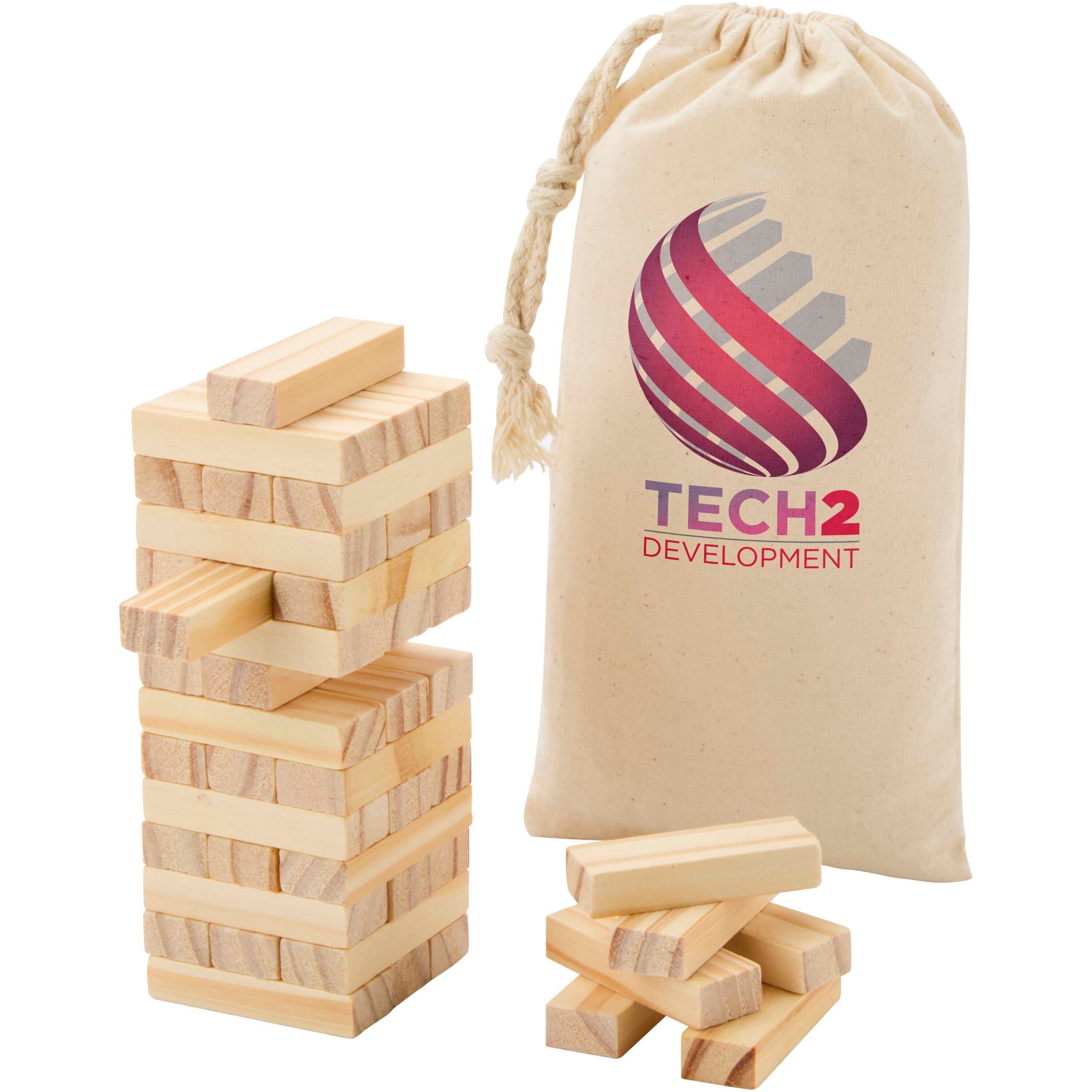 Jumble Wooden Toppling Tower Game