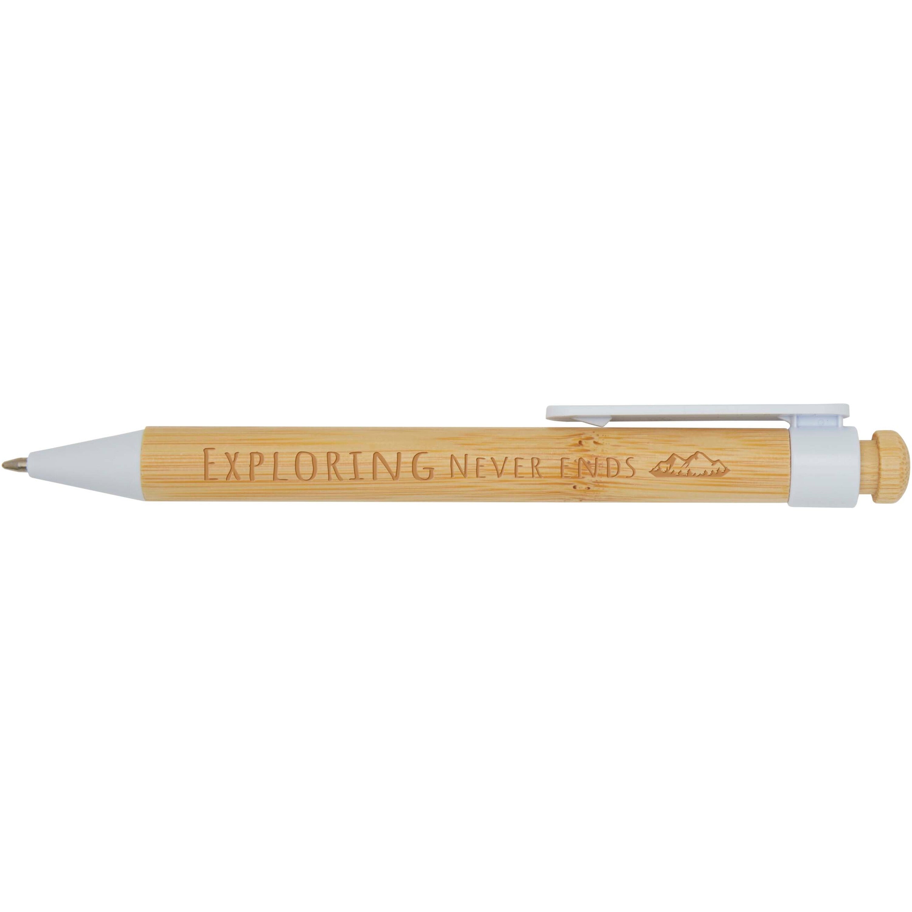 Rattan Bamboo and Recycled Plastic Ballpoint Pen