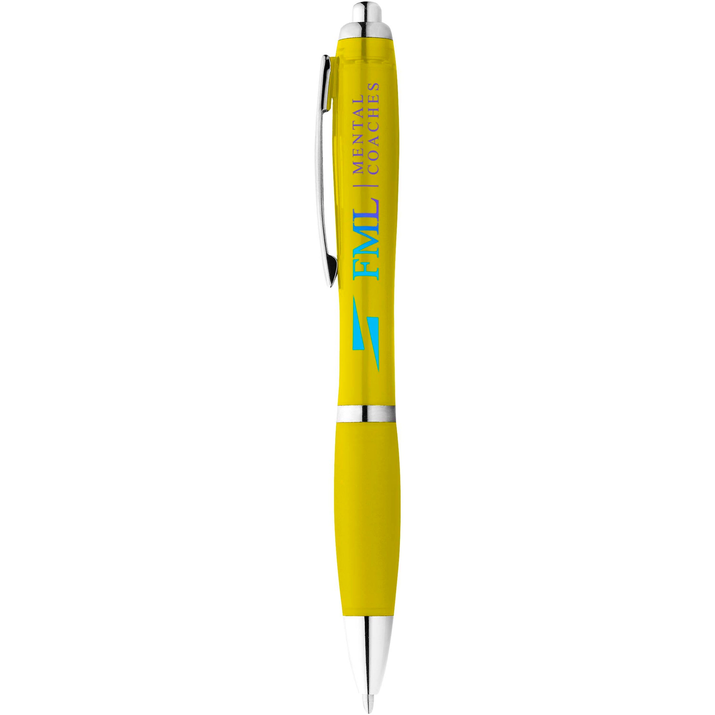 Nash Ballpoint Pen with Coloured Barrel