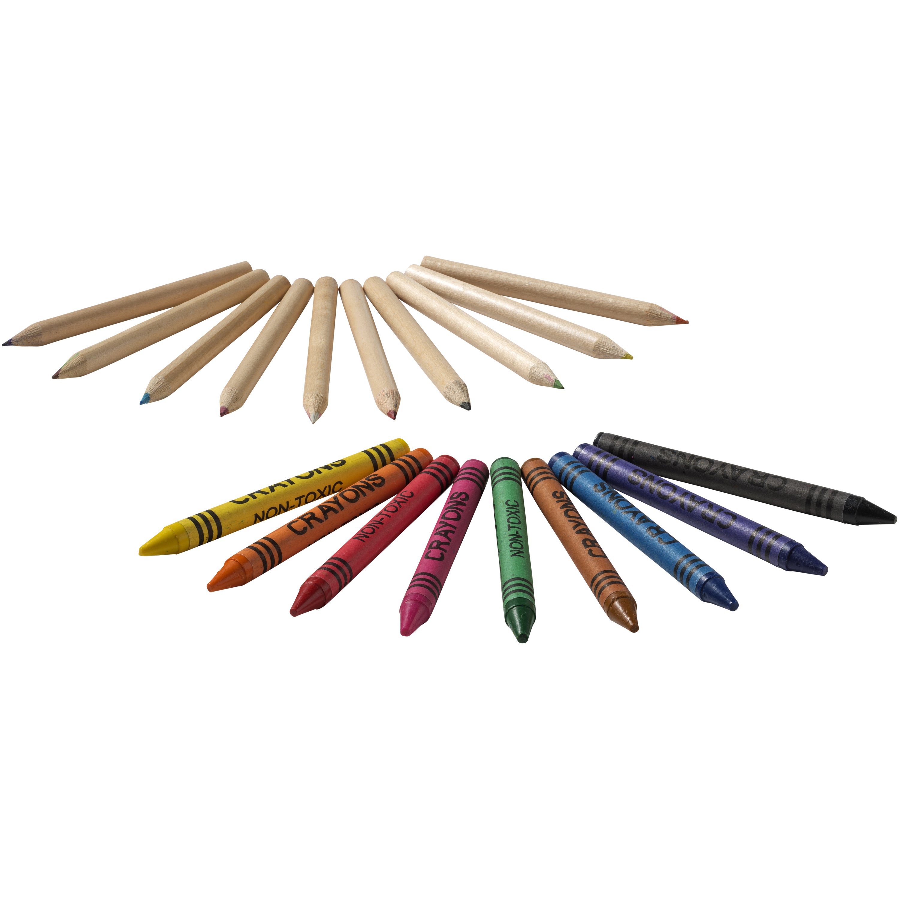 19-Piece Coloured Pencil and Crayon Set