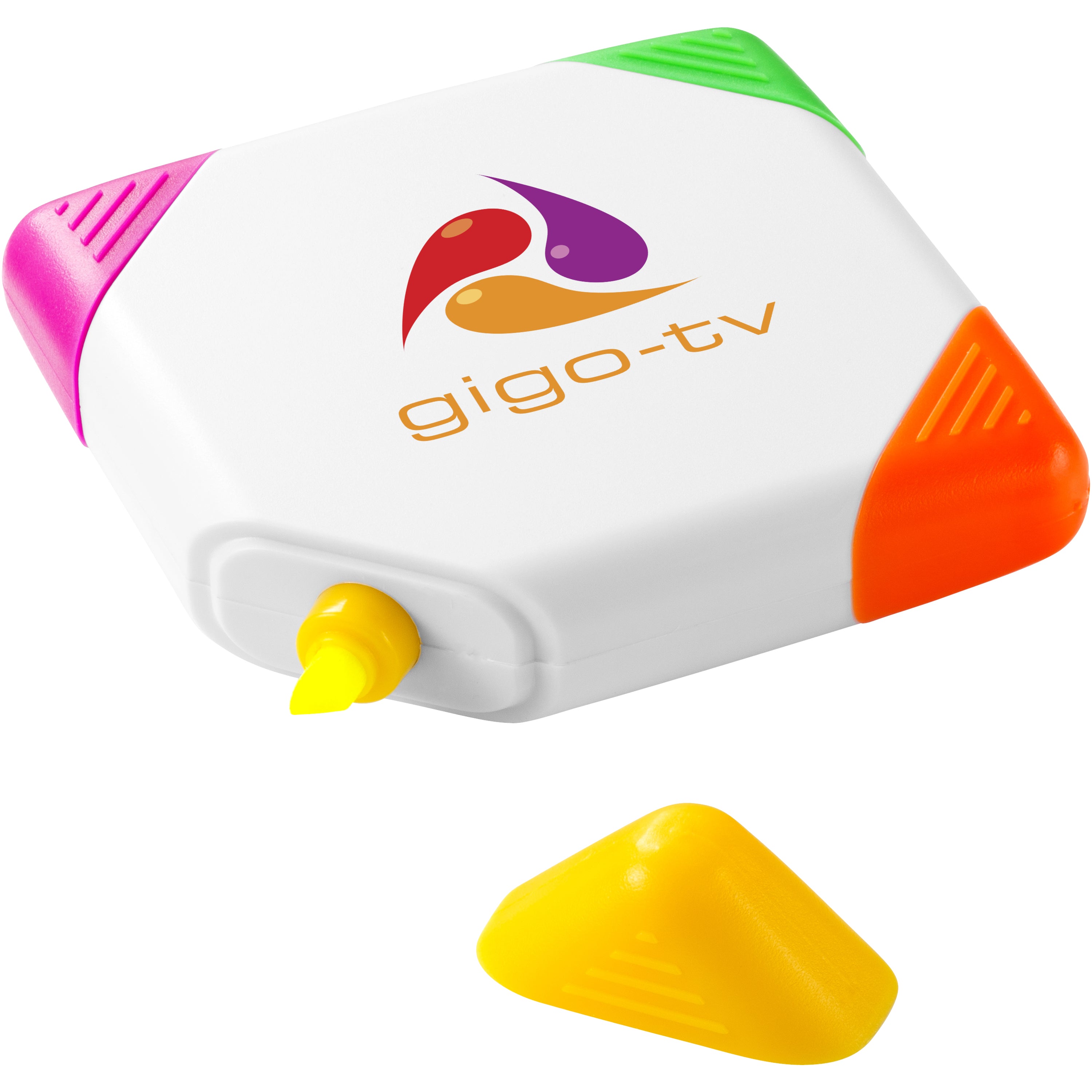 Square Shaped 4-Colour Highlighter