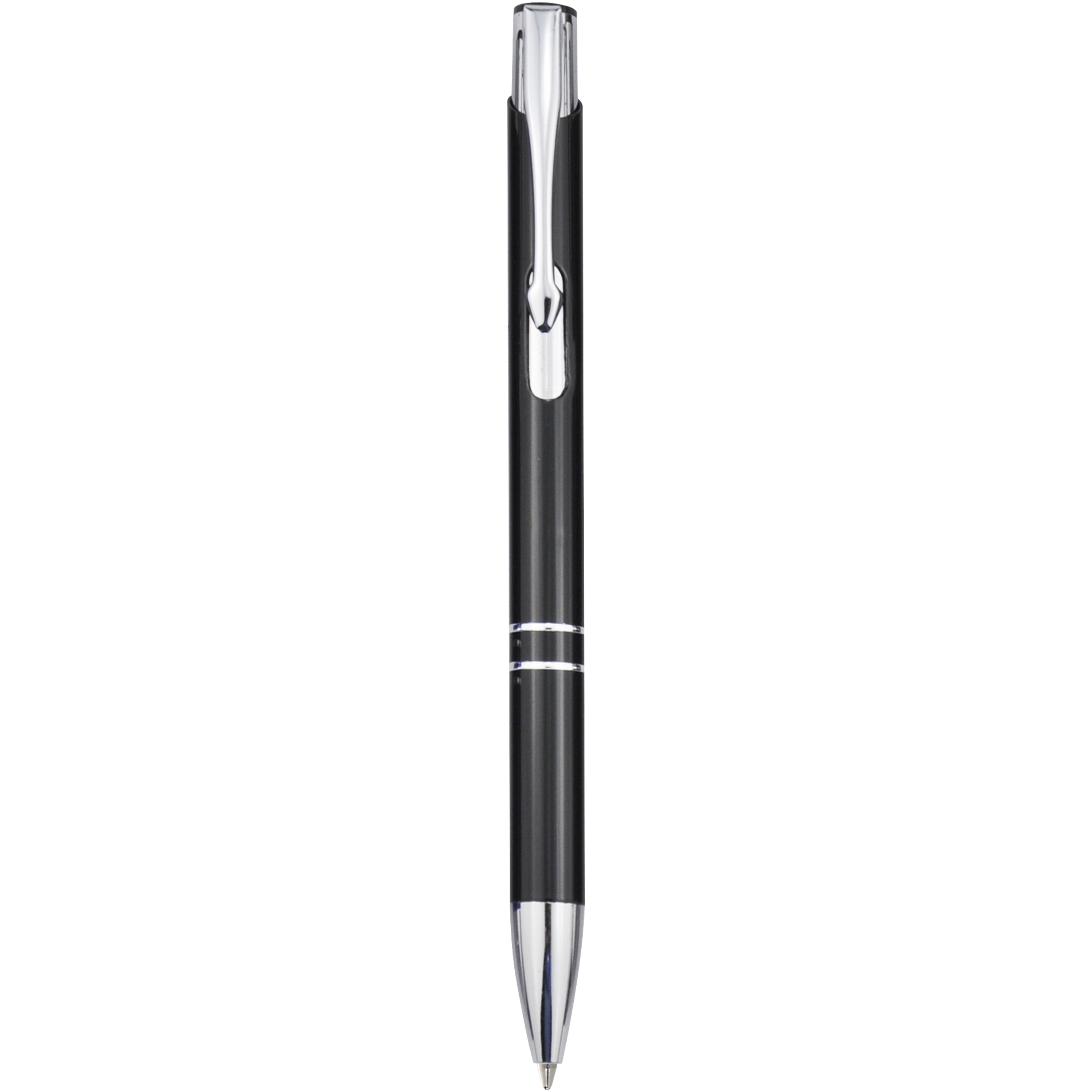 Moneta Click Action Ballpoint Pen in Aluminium