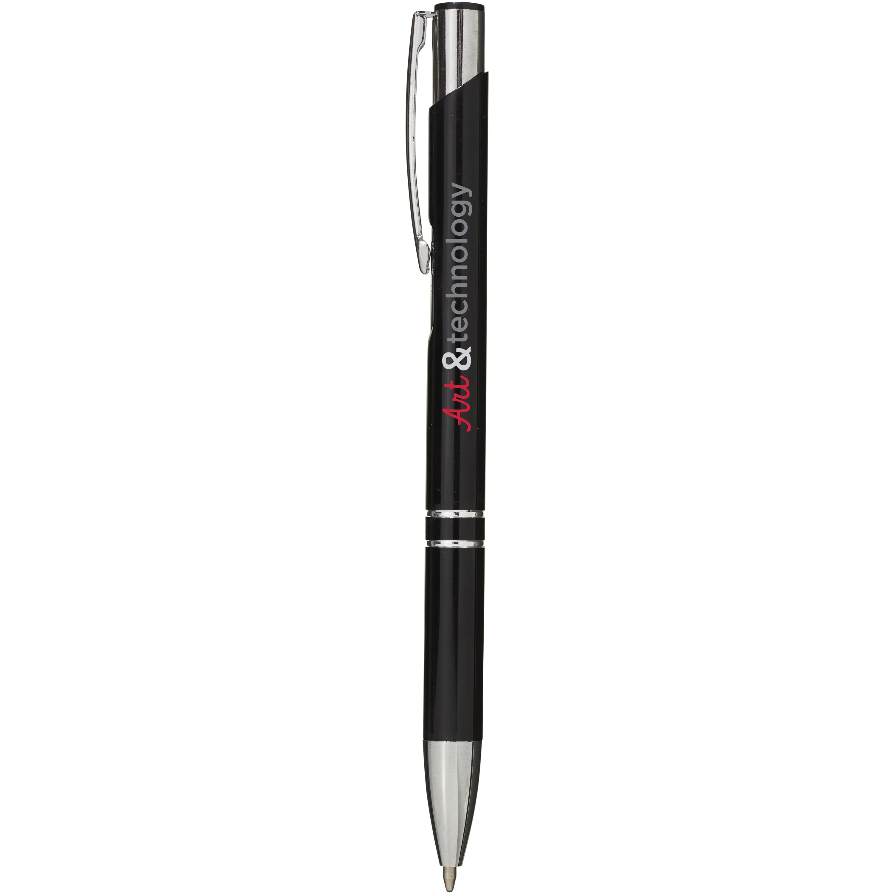 Moneta Click Action Ballpoint Pen in Aluminium