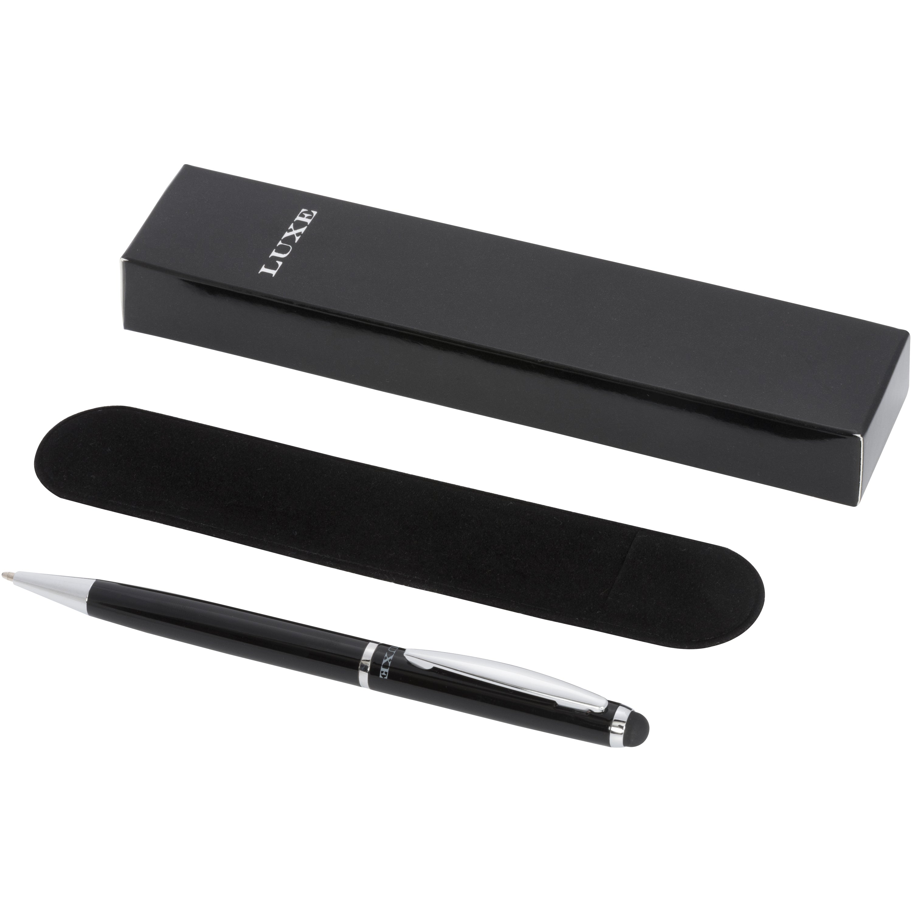 Lento Stylus Ballpoint Pen in Velvet Pouch