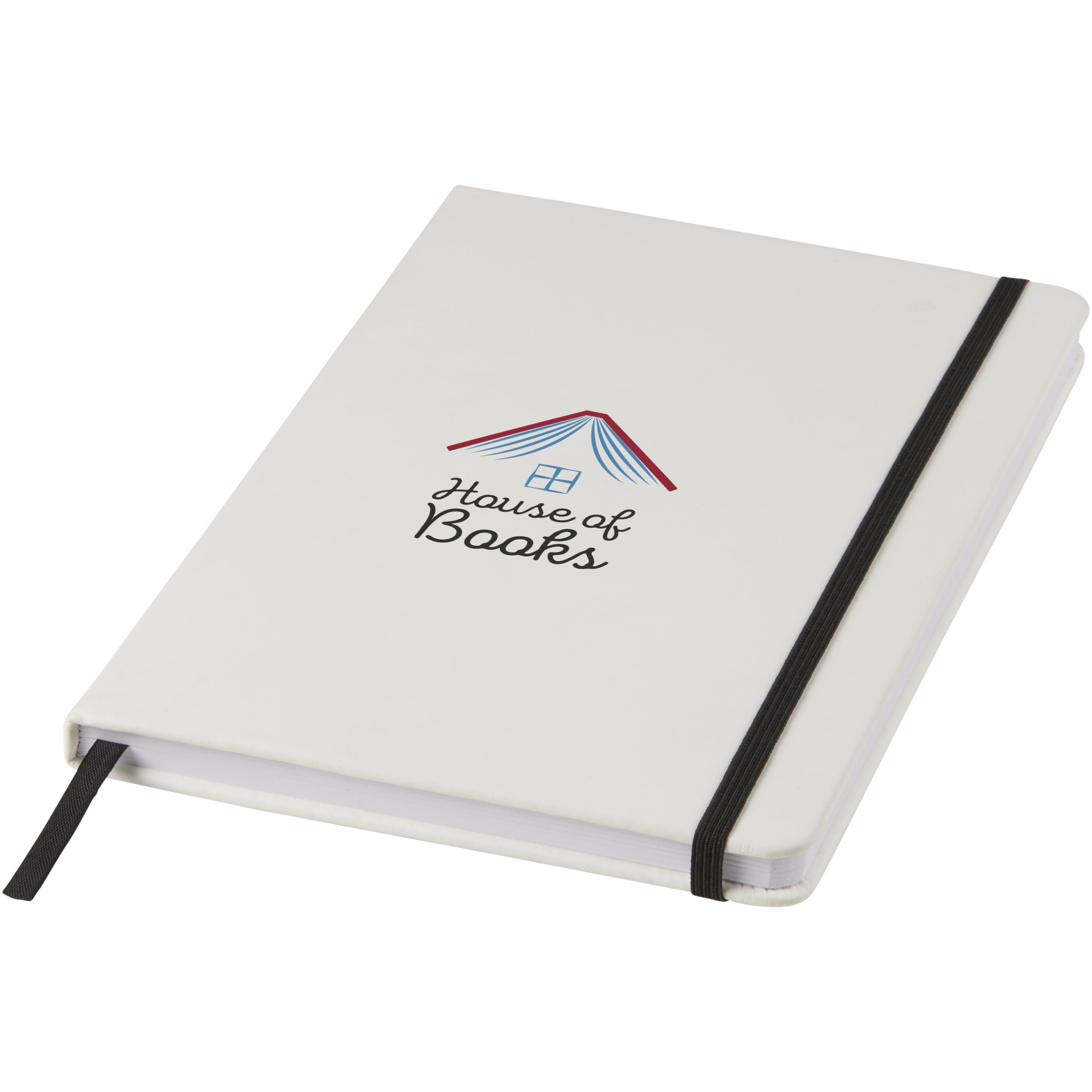 Spectrum A5 White Notebook with Coloured Strap