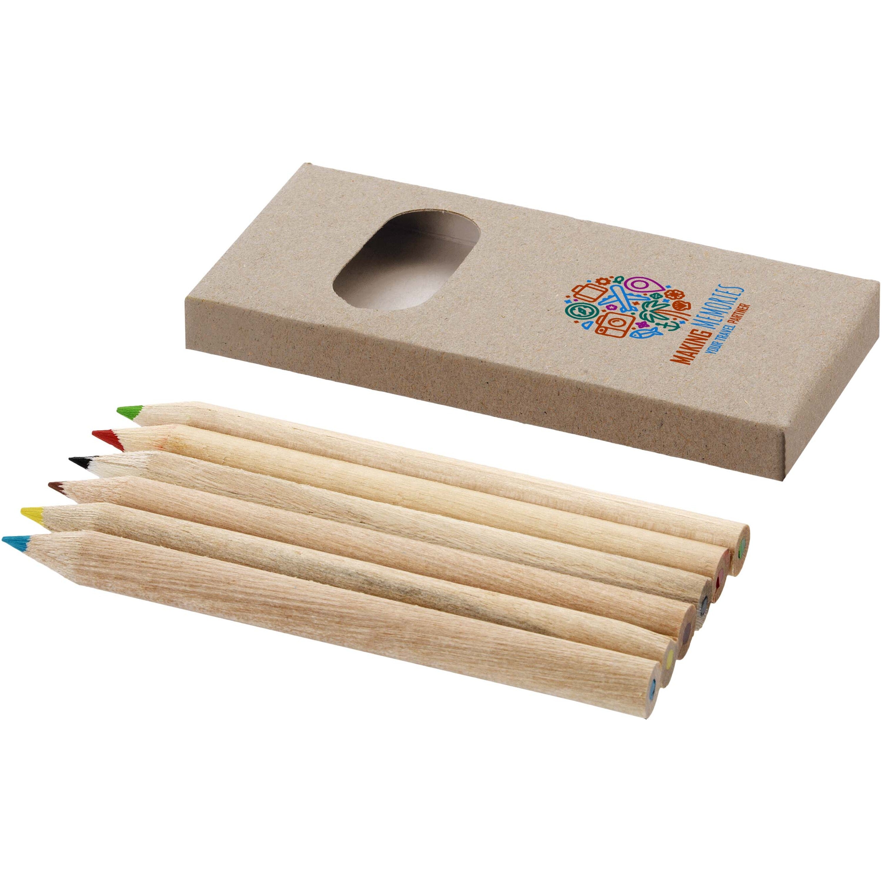 Artemaa 6-Piece Colouring Pencil Set