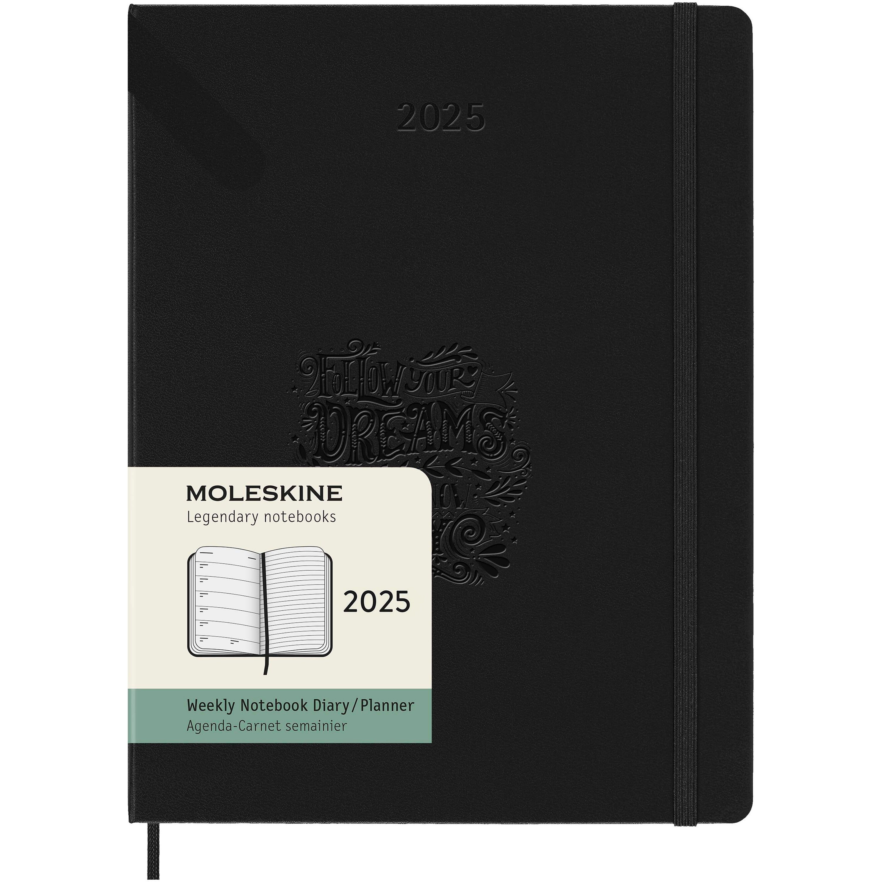 XL Moleskine Hard Cover 12 Month Weekly Planner