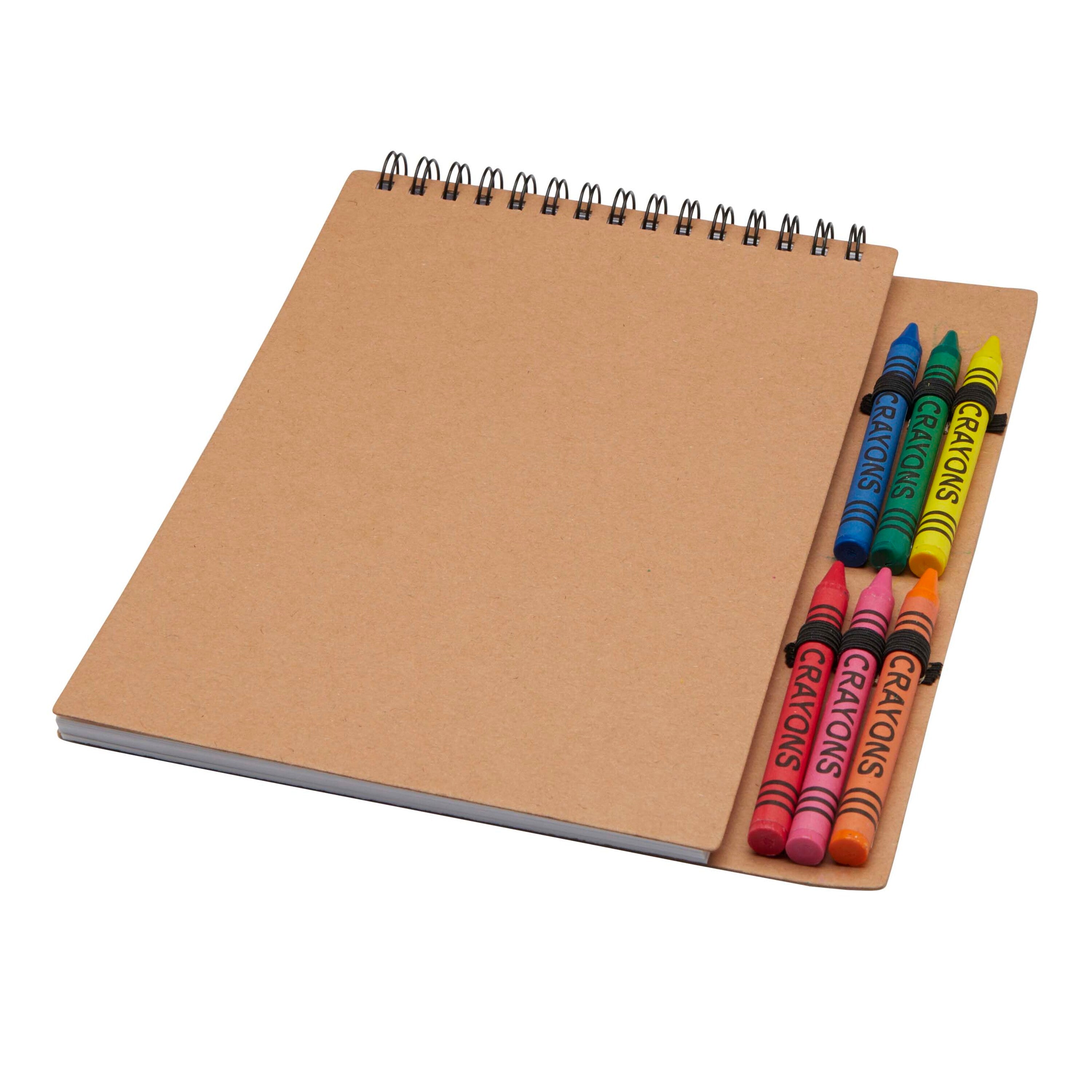 Doodle A5 Spiral Notebook and Crayon Set