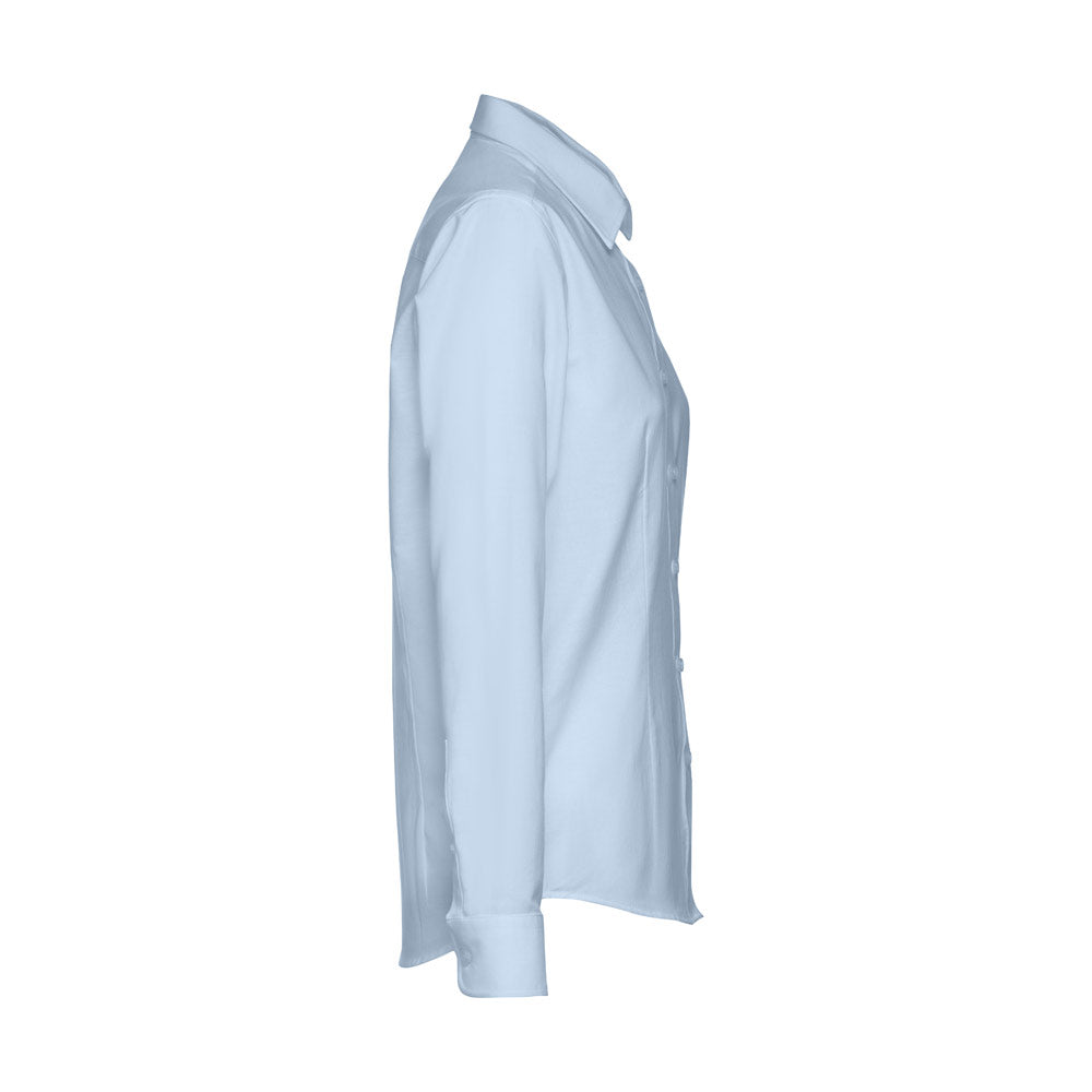 Thc Tokyo Women Ii. Women's Long-Sleeved Oxford Shirt With Pearl Coloured Buttons