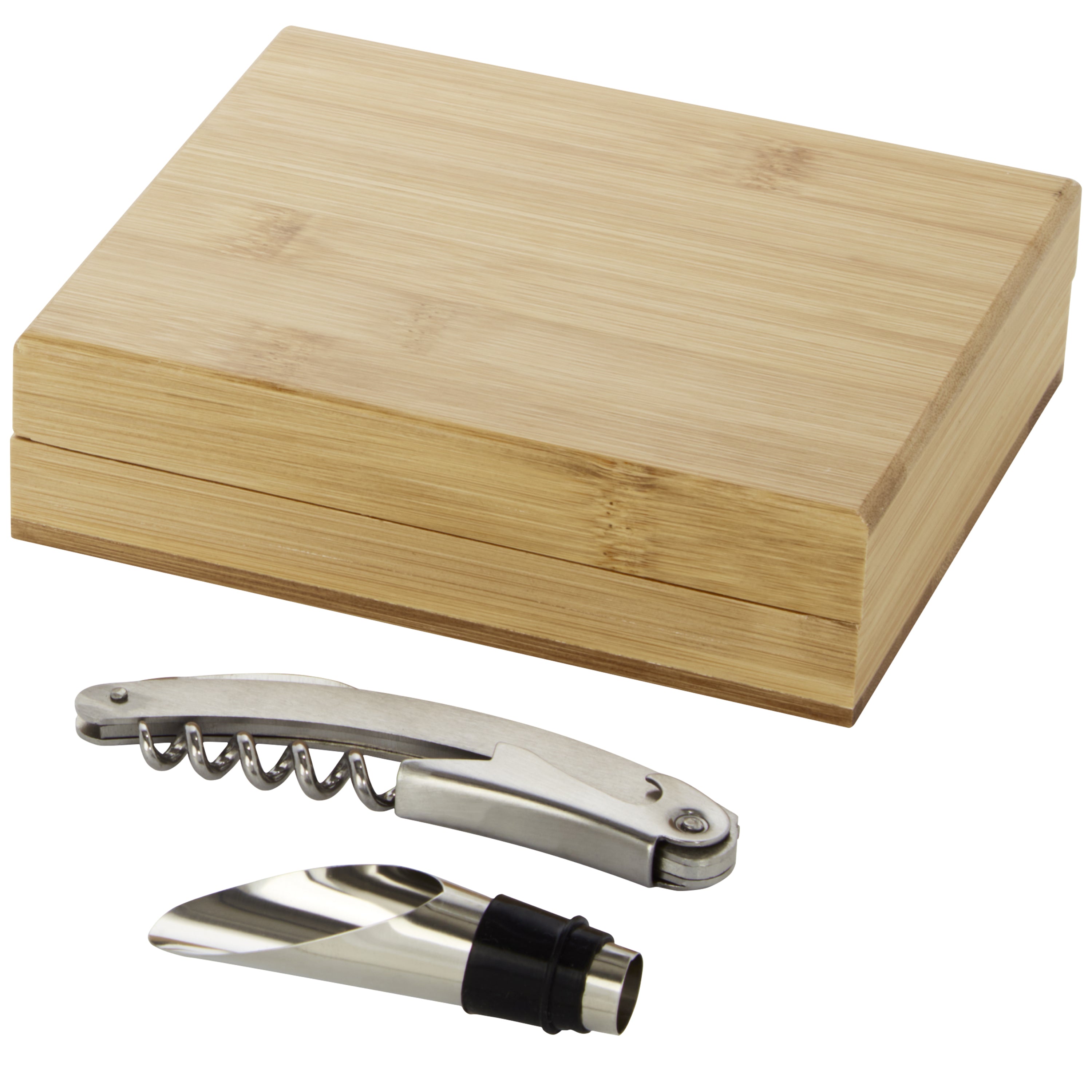 Merlou 2-Piece Wine Set in Bamboo Gift Box