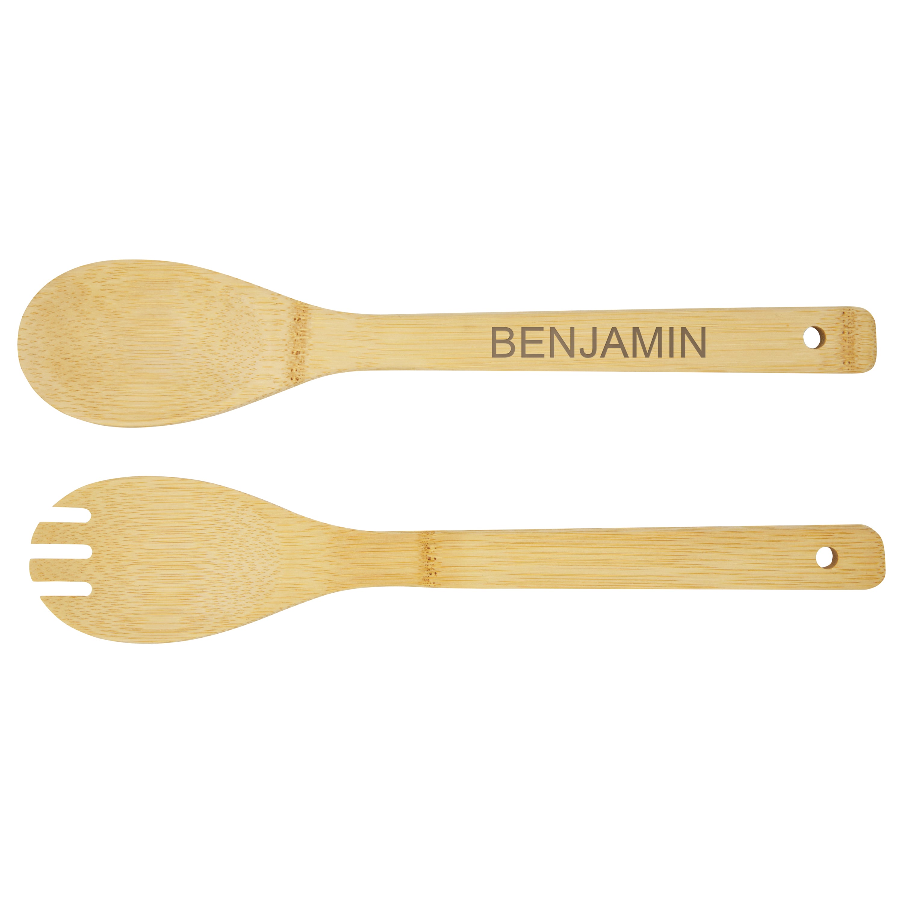 Argulls Bamboo Salad Bowl and Tools Set
