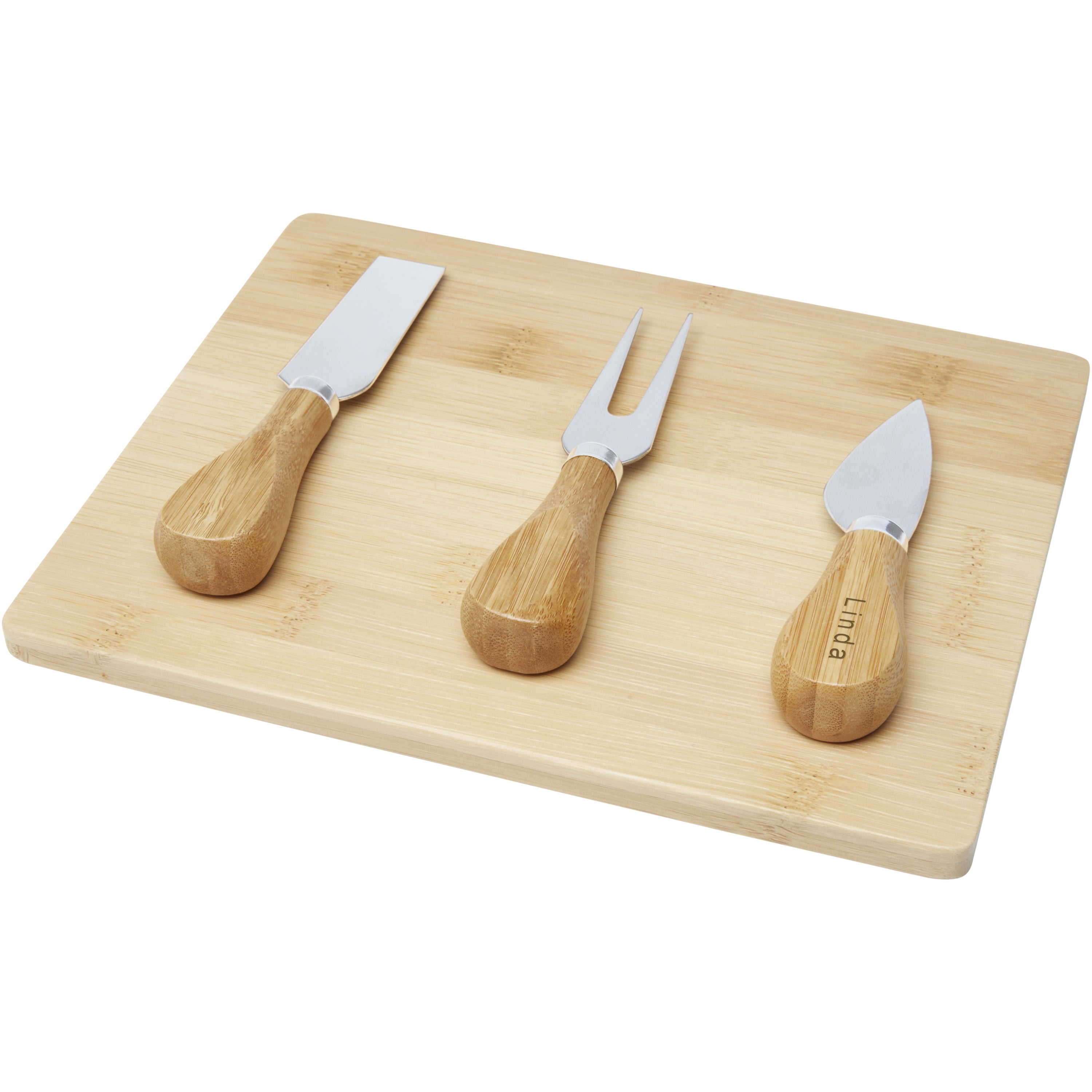 Bamboo Cheese Platter and Tools Set
