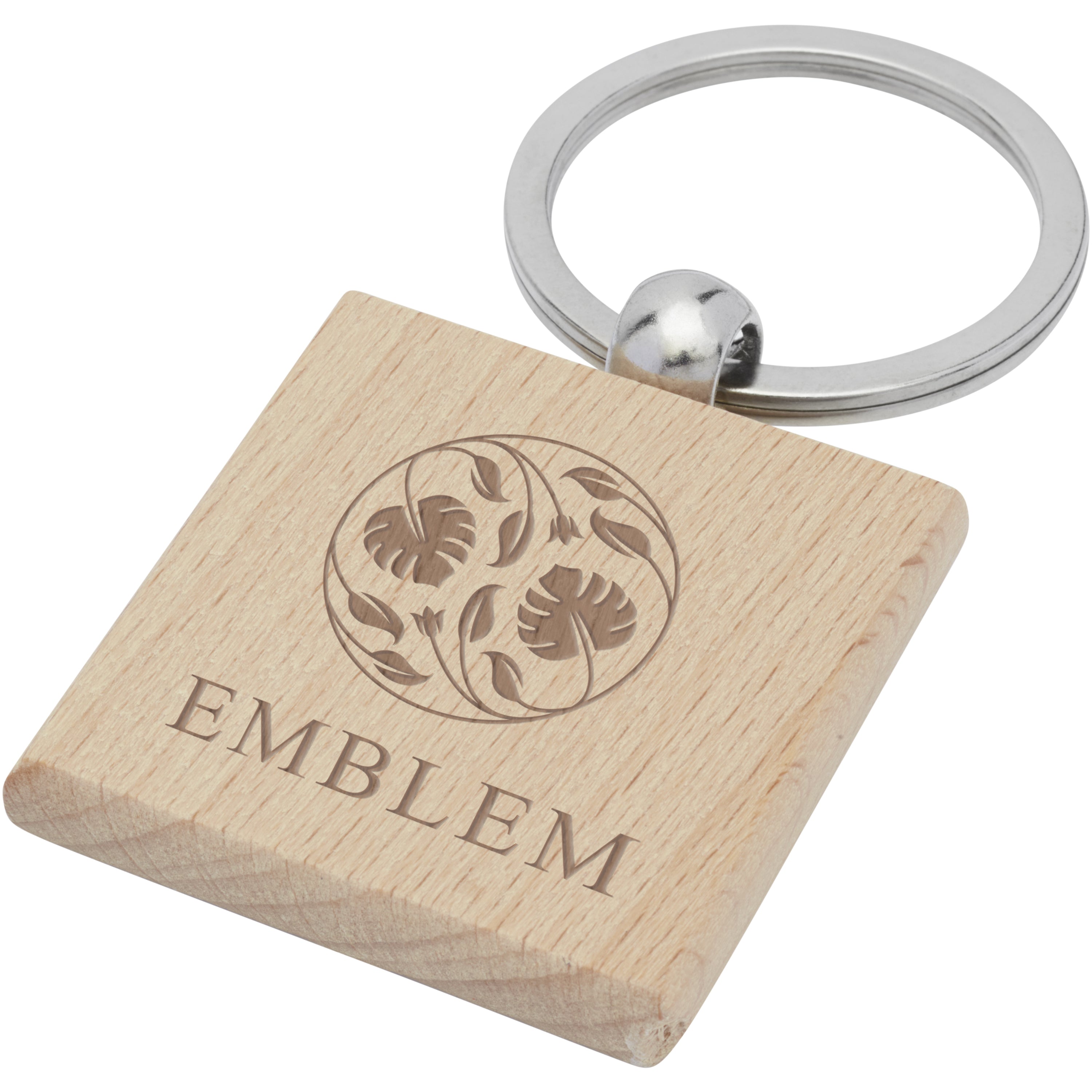 Gioia Beech Wood Squared Keyring