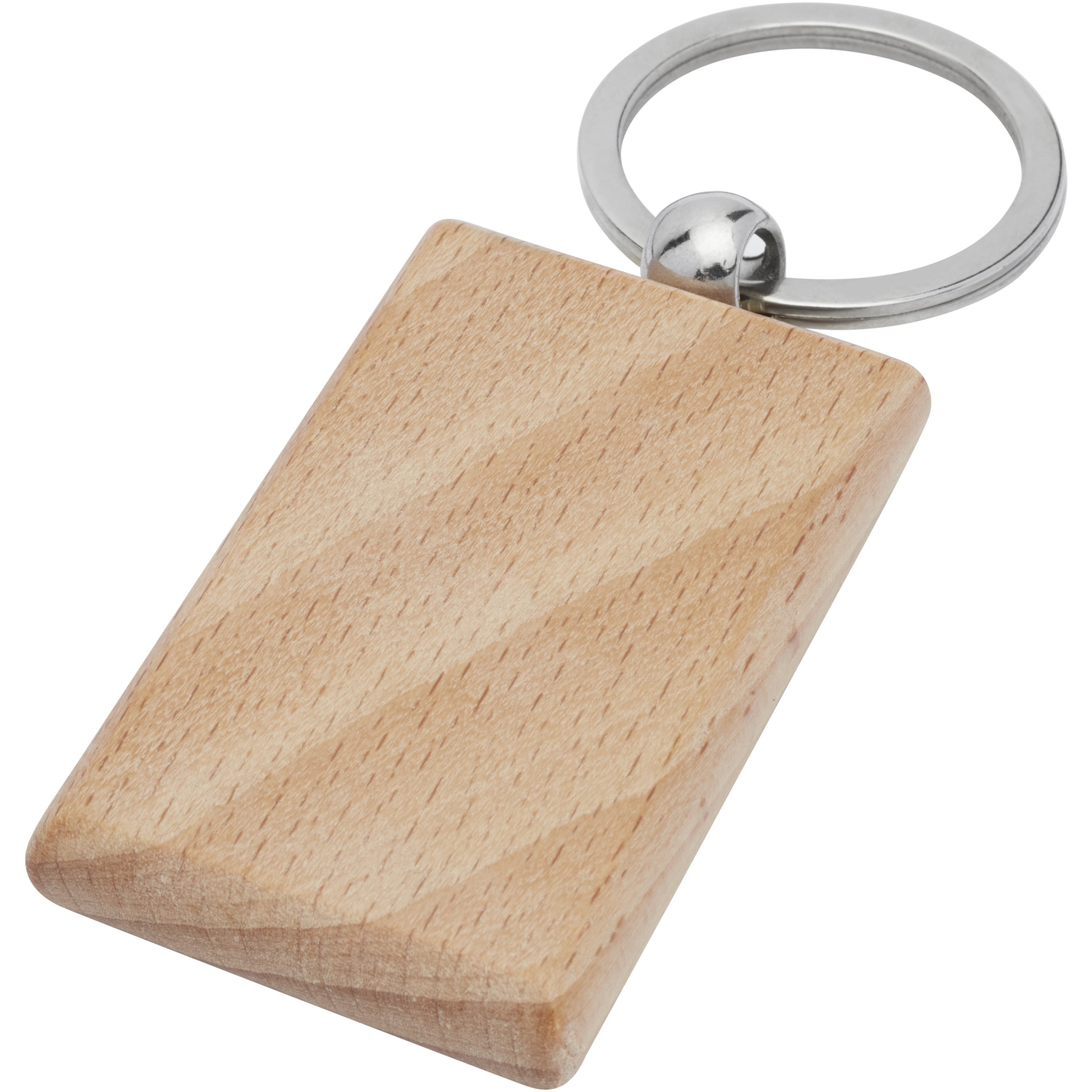 Gian Beech Wood Rectangular Keyring