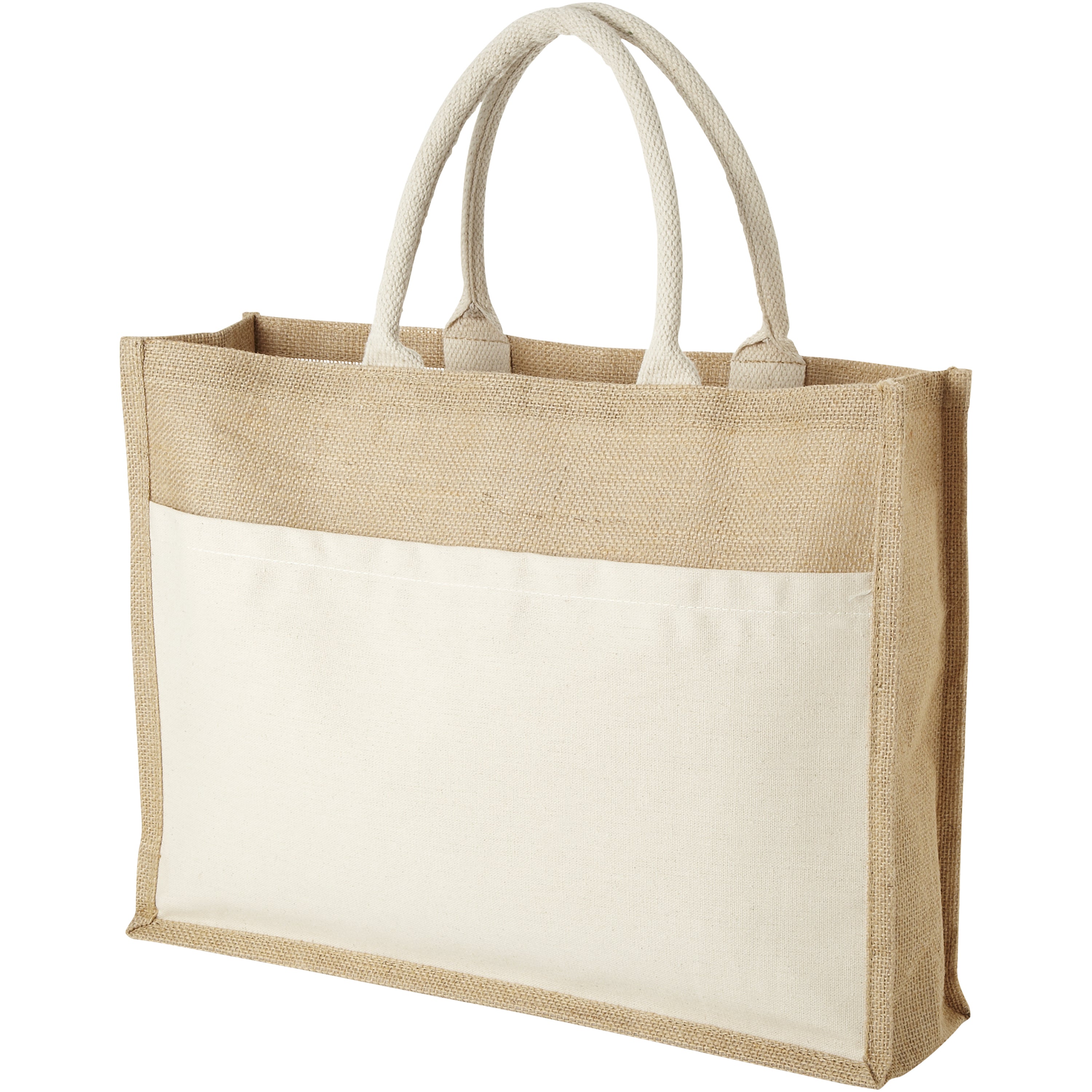 Mumbay Cotton Pocket Jute Tote Bag