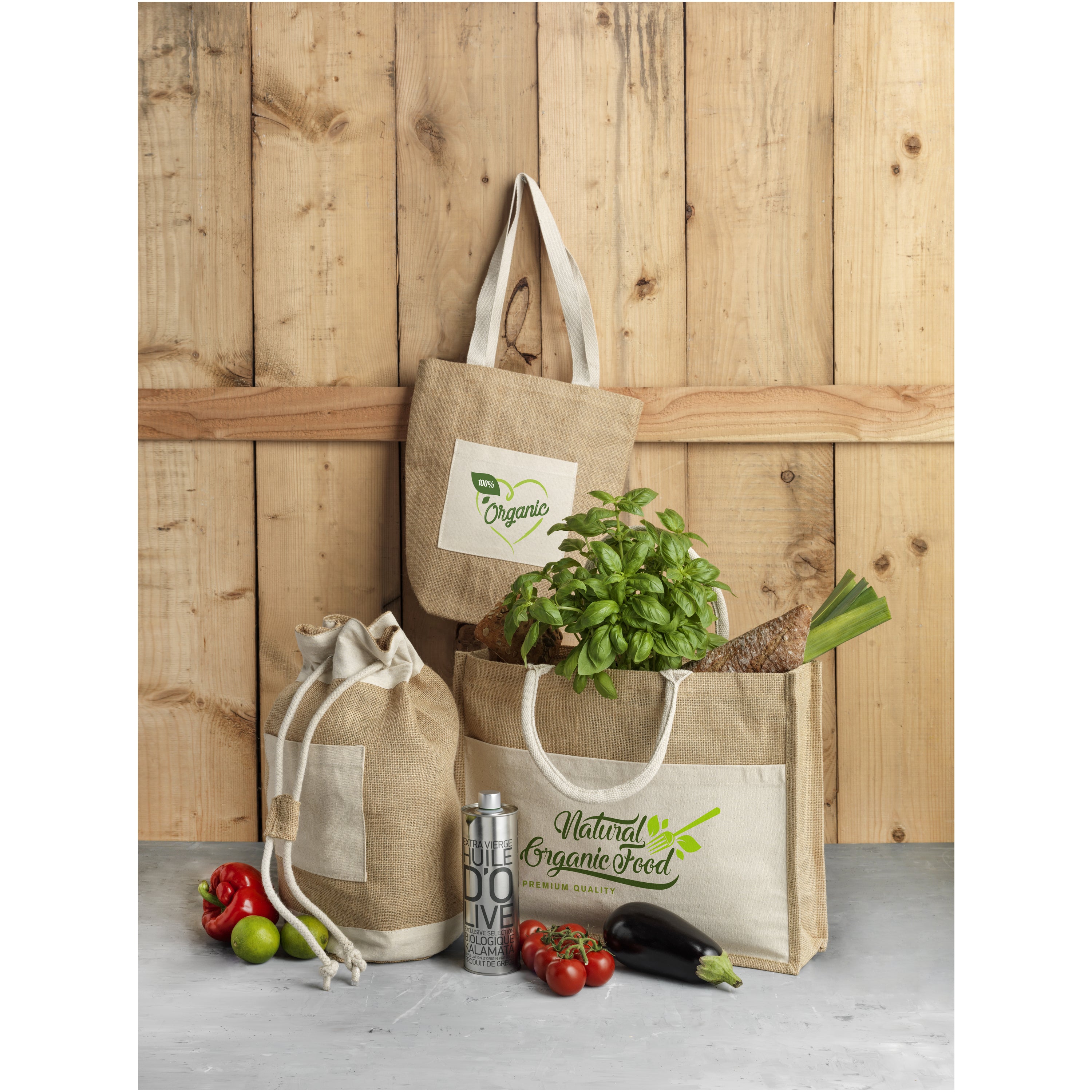 Mumbay Cotton Pocket Jute Tote Bag