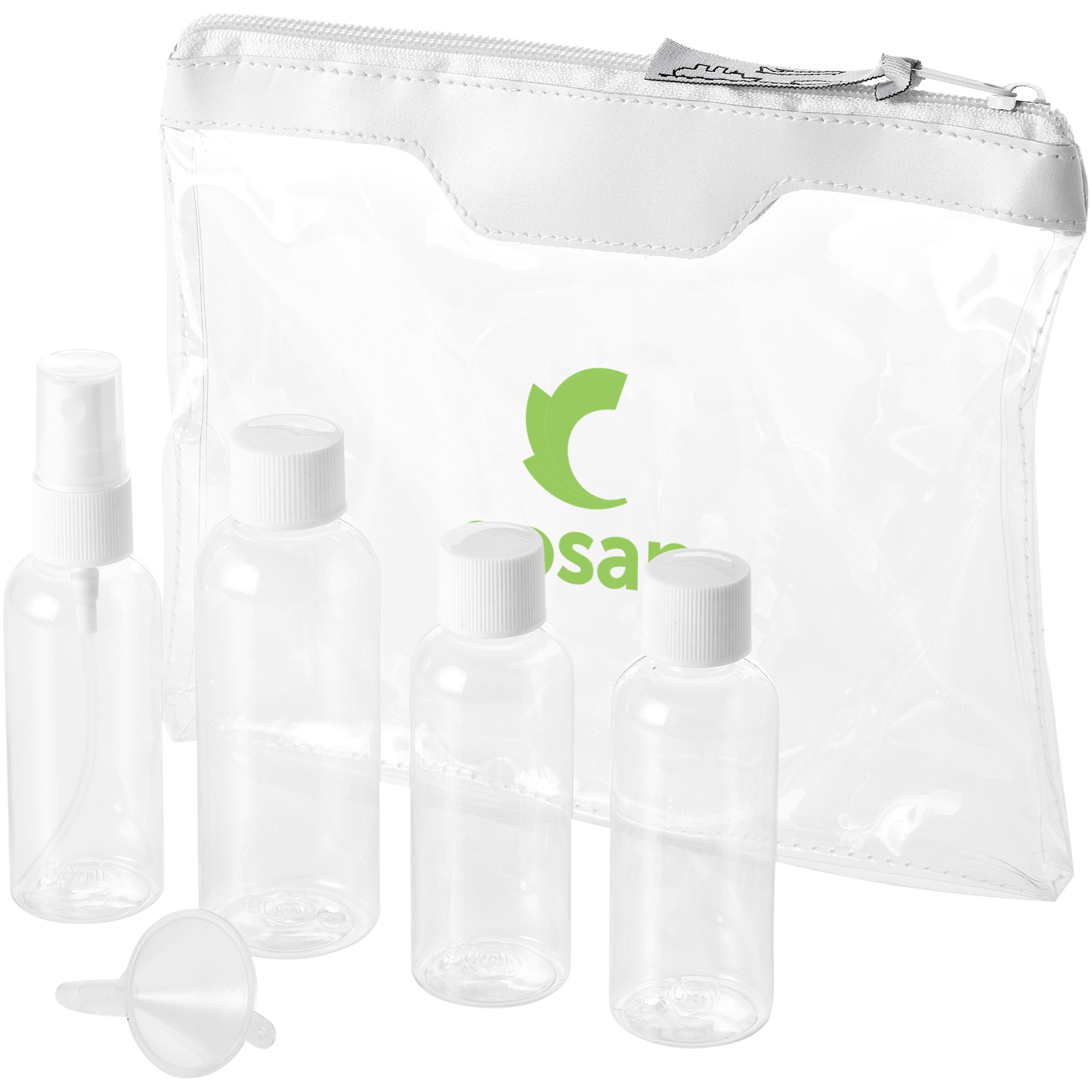 Airline Approved Travel Bottle Toiletry Bag Set