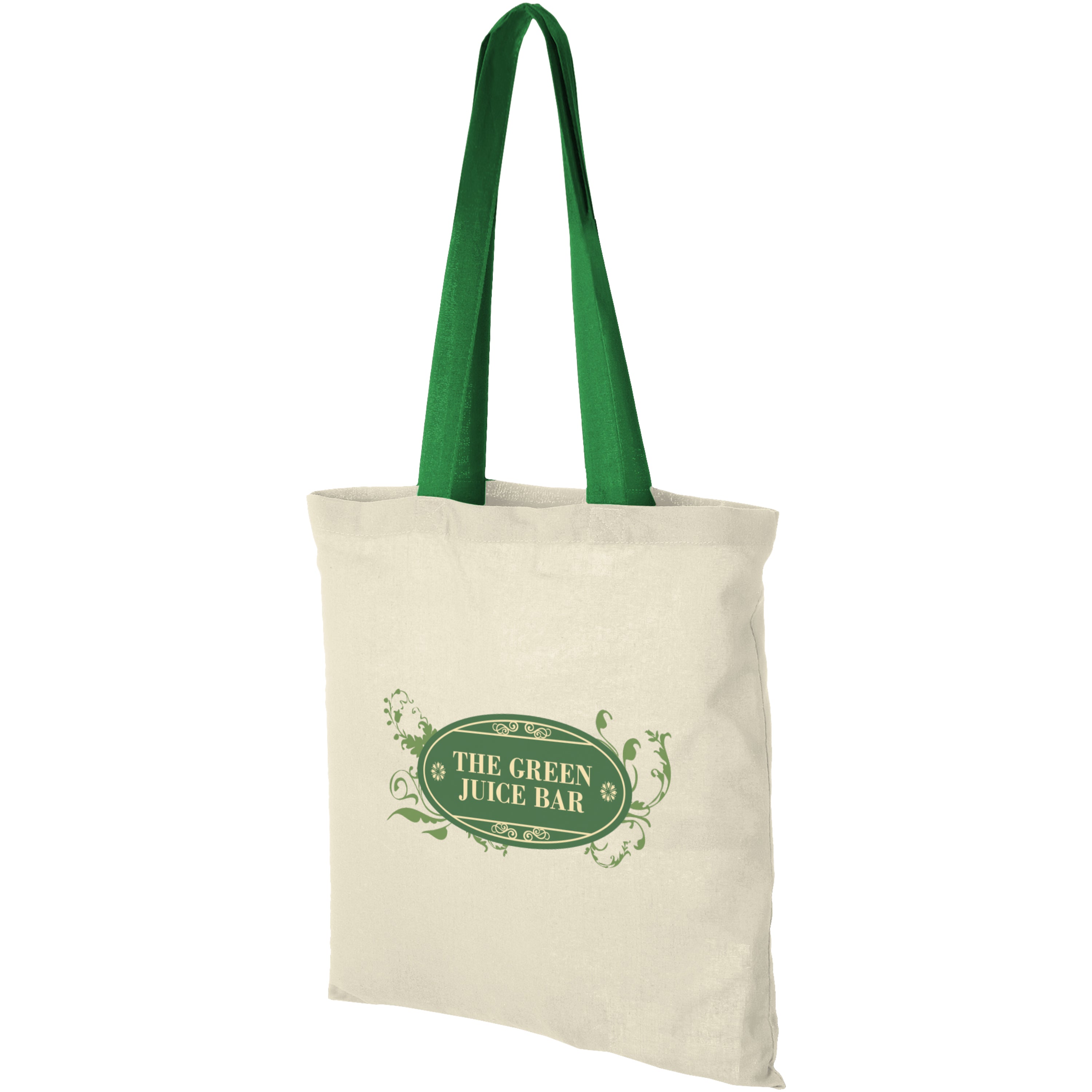 Nevada Cotton Tote with Coloured Handles