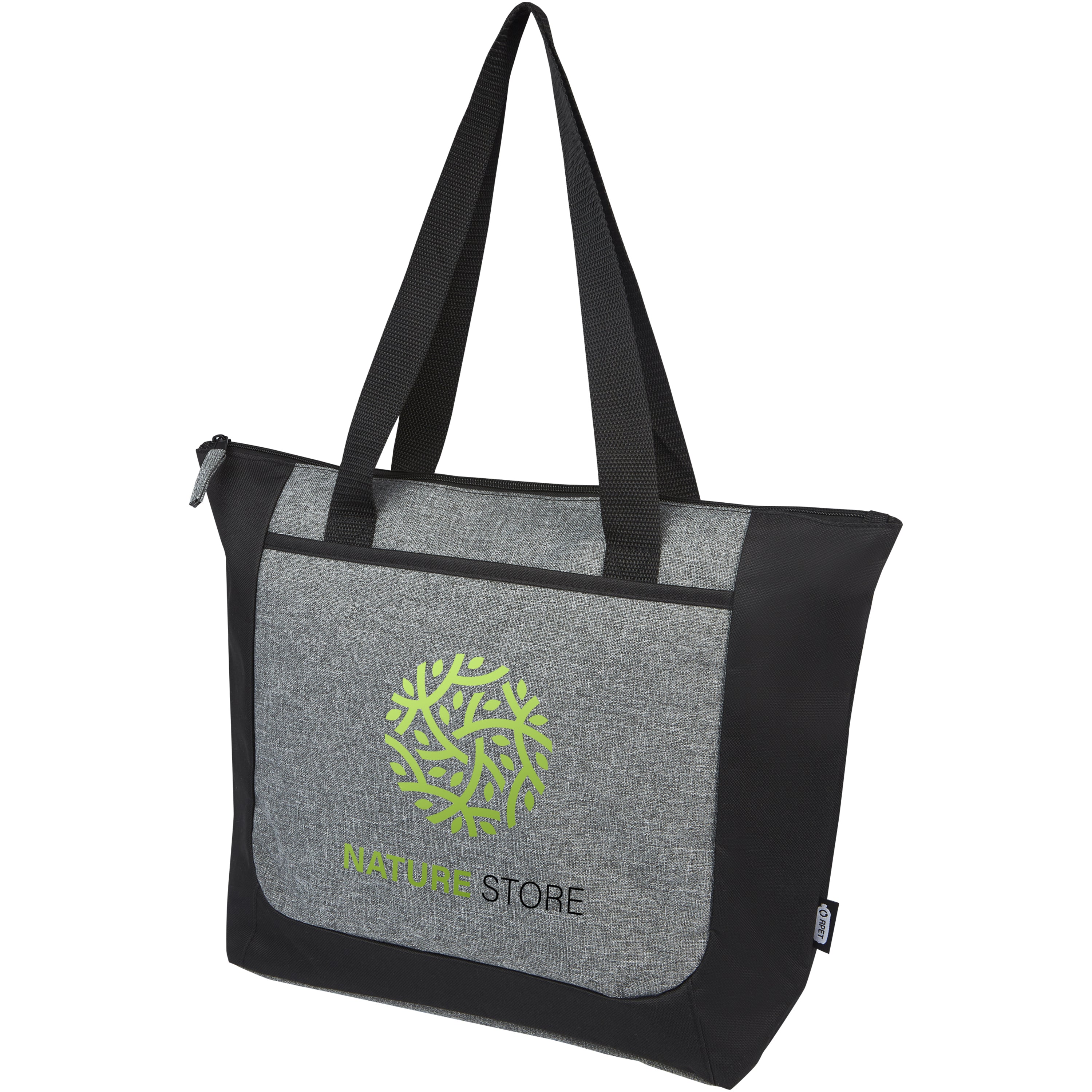 Reclaim Recycled Two Tone Zippered Tote