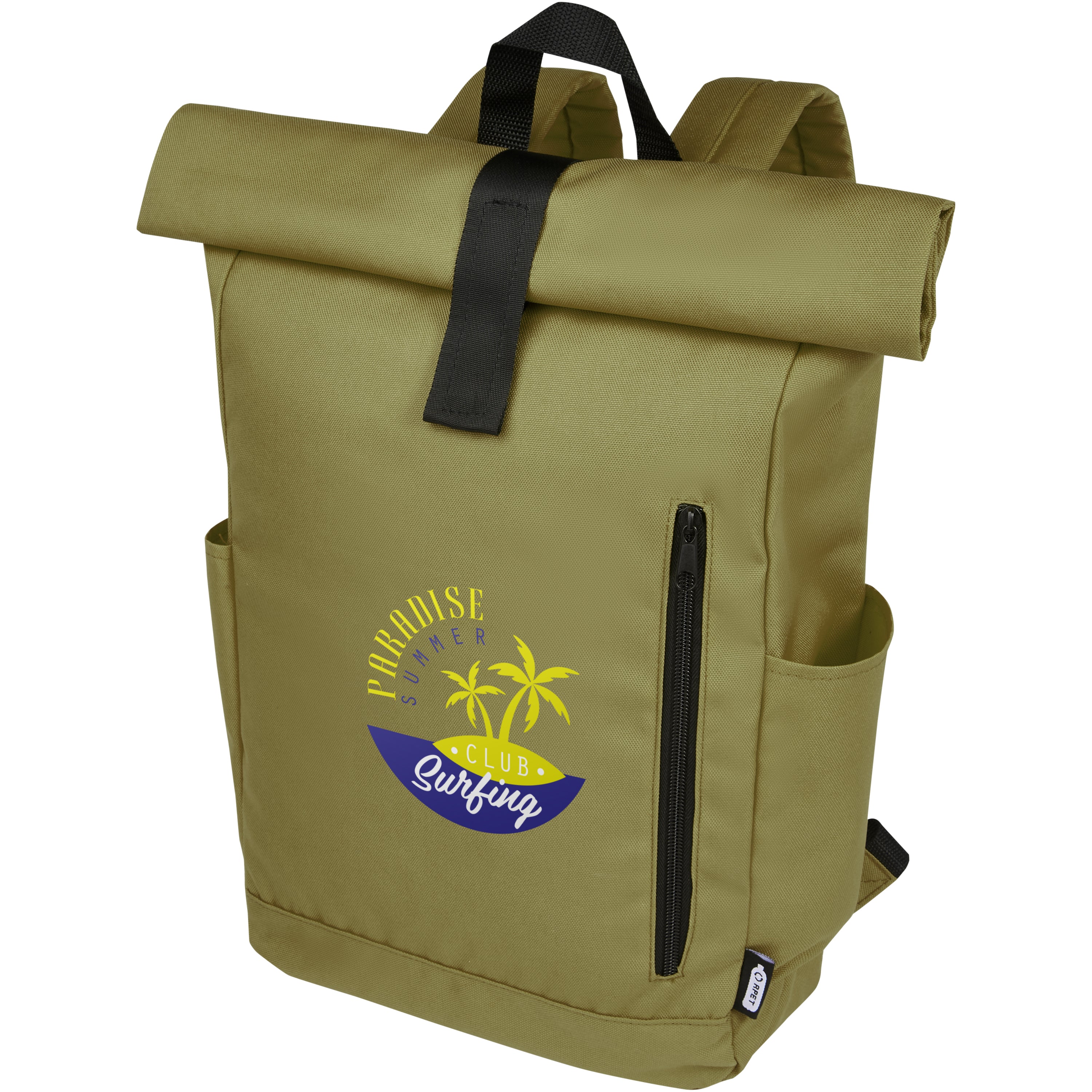 Byron Recycled Polyester Rolltop Backpack