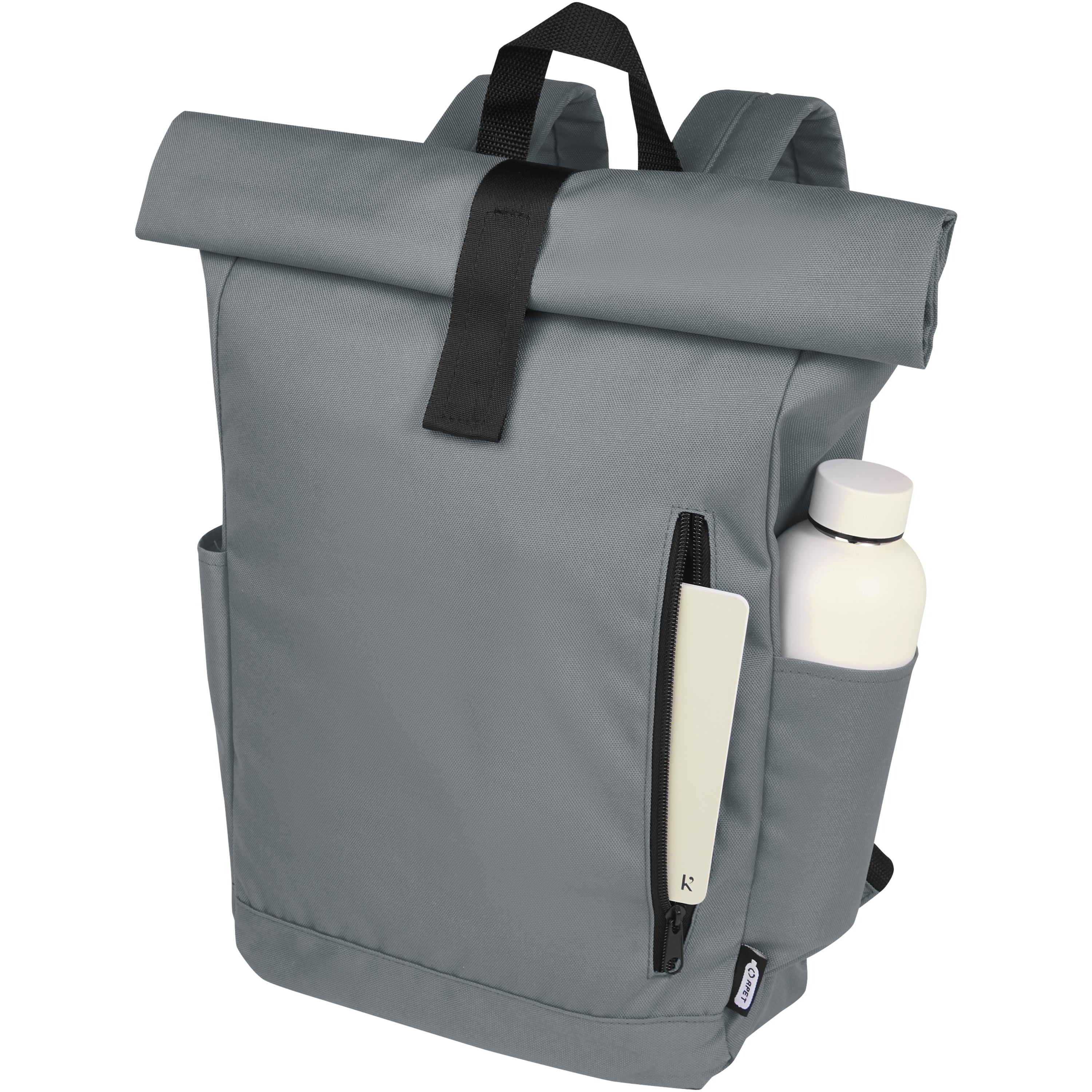 Byron Recycled Polyester Rolltop Backpack