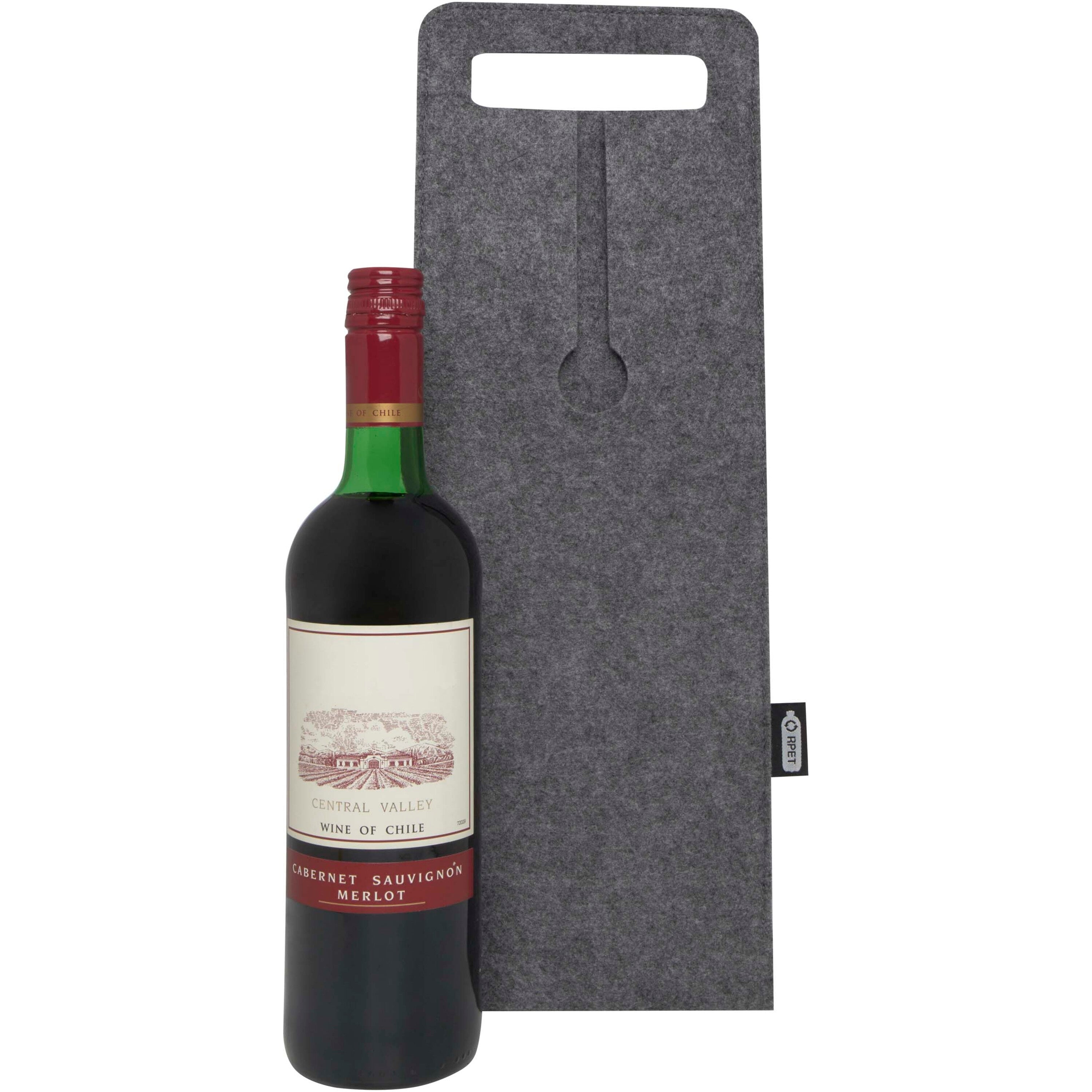 Felta 75cl Recycled Felt Wine Bag
