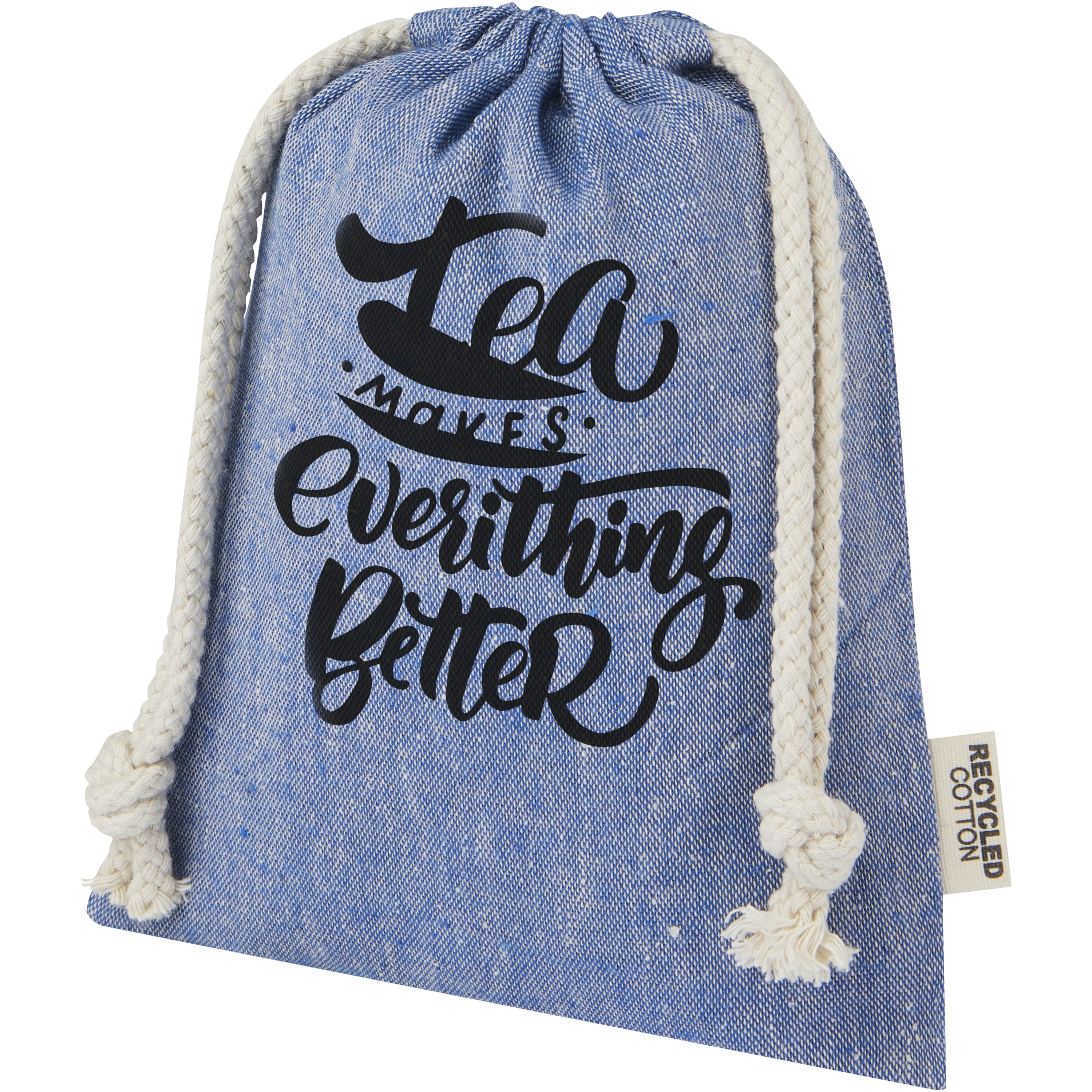 Kids Upcycled Cotton Drawstring Gift Bag