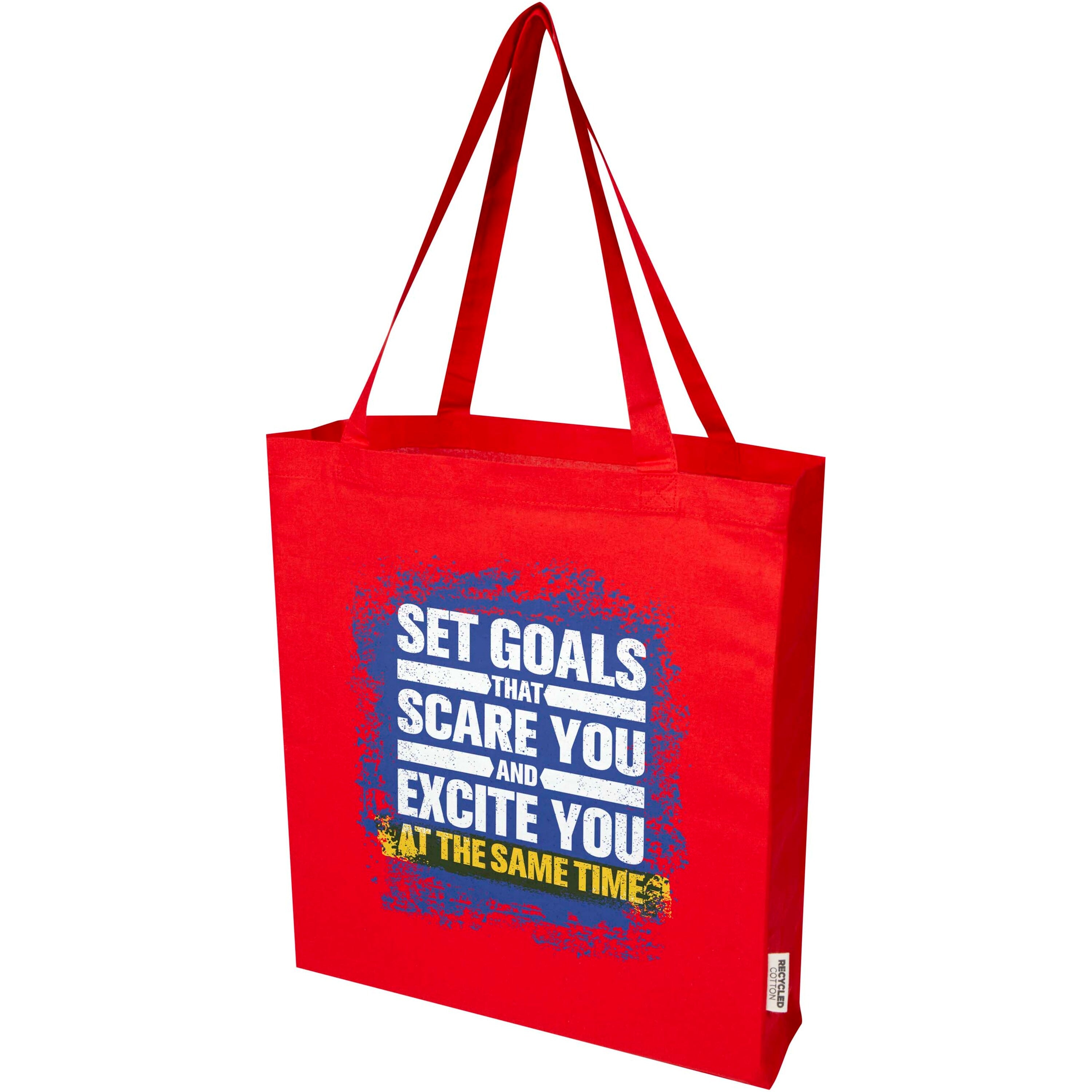 Madras Recycled Cotton Gusset Tote Bag