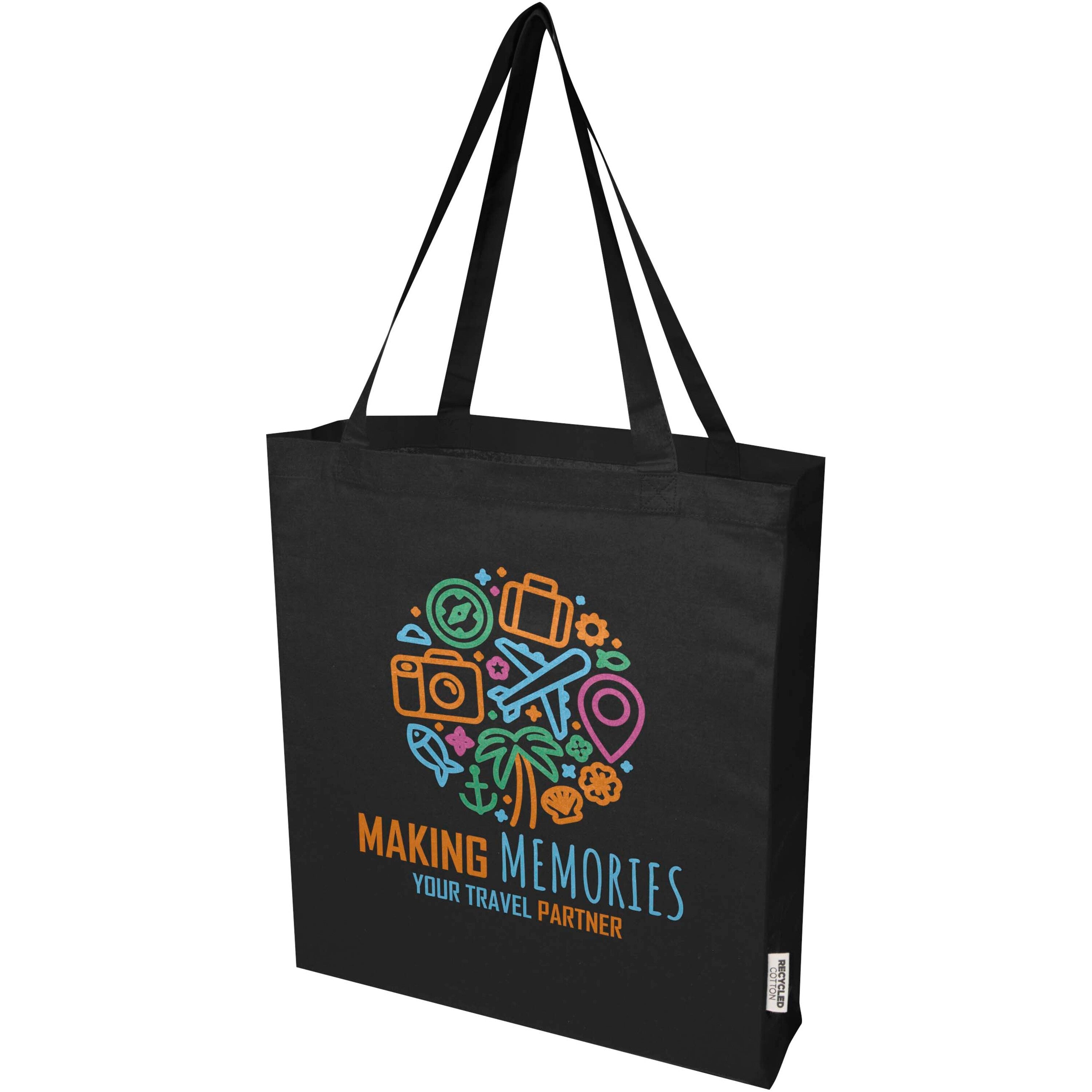Madras Recycled Cotton Gusset Tote Bag