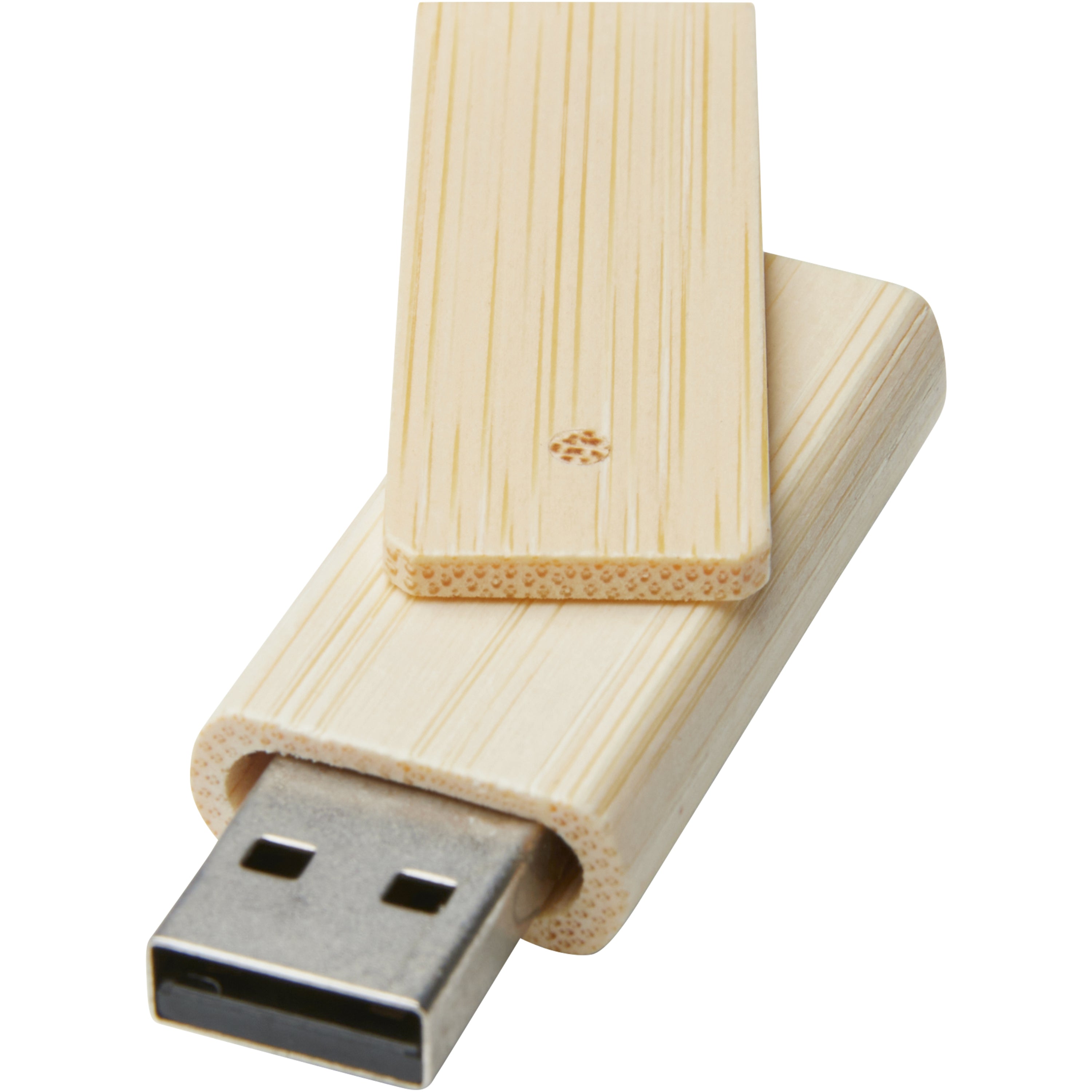 Rotating USB Flash Drive in Bamboo