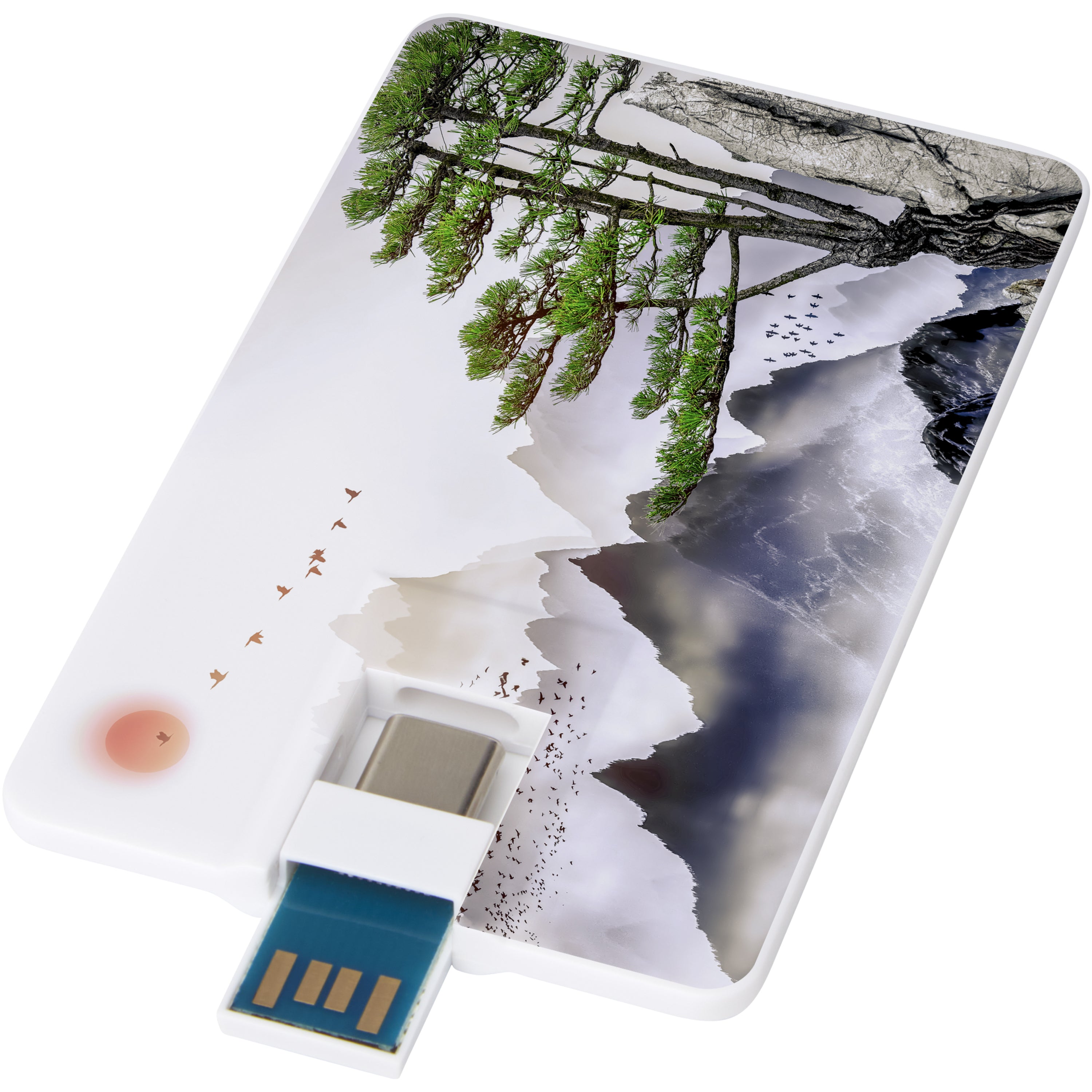Slimline Dual Port Next Gen USB Drive