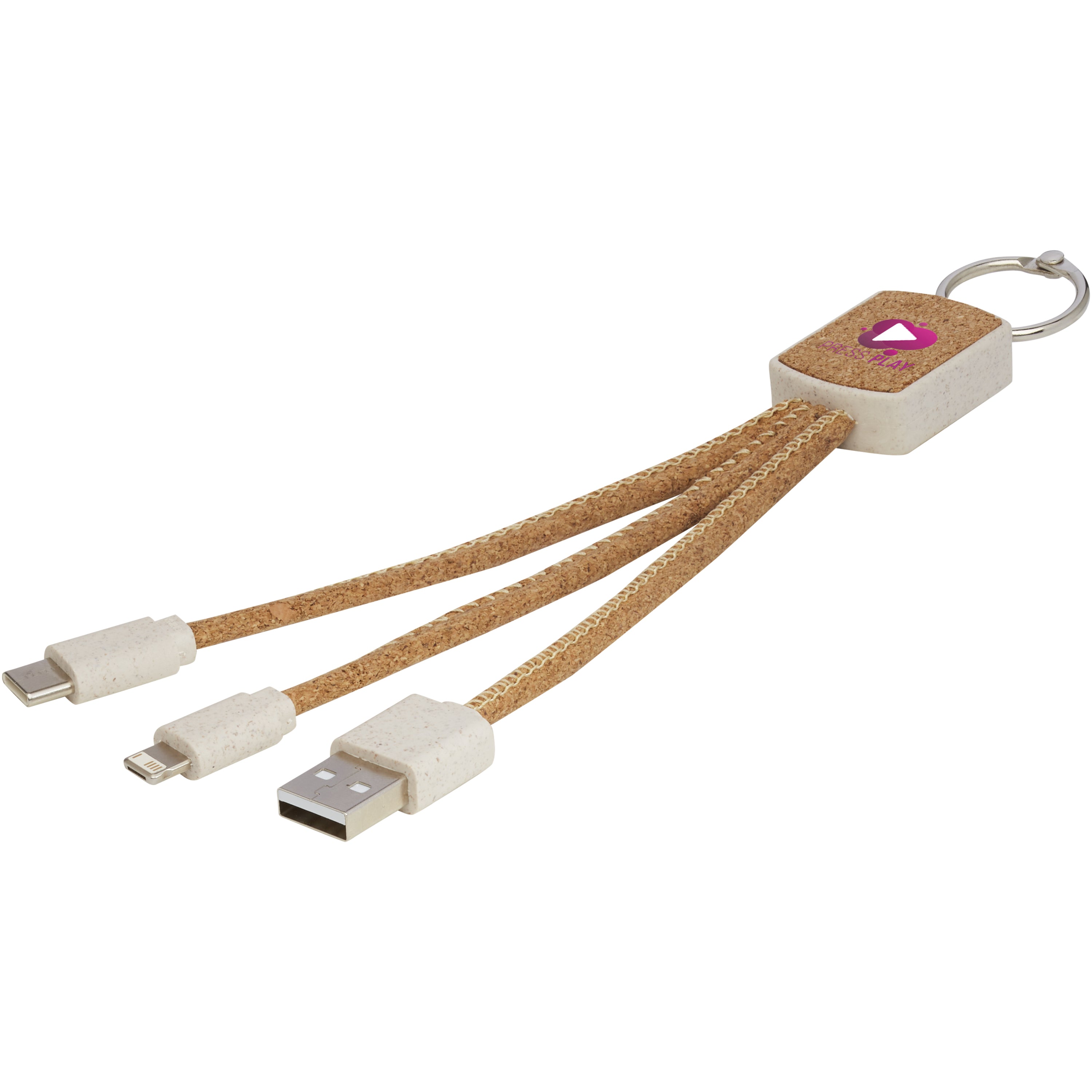 Bates 3-in-1 Cork Charging Cable