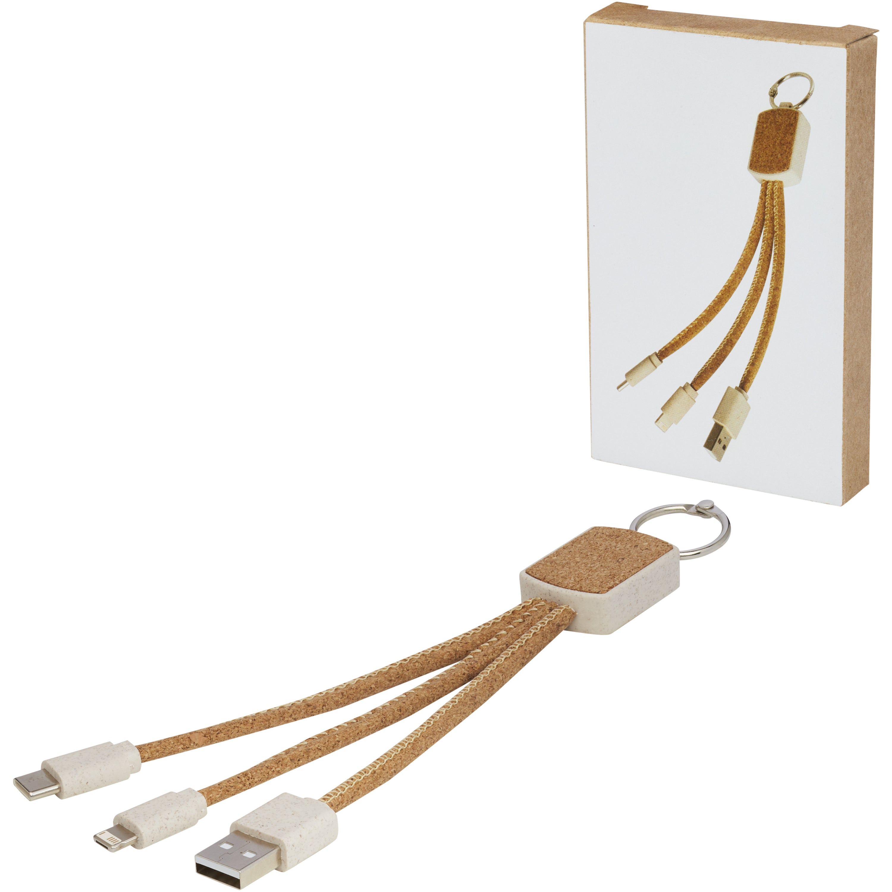 Bates 3-in-1 Cork Charging Cable