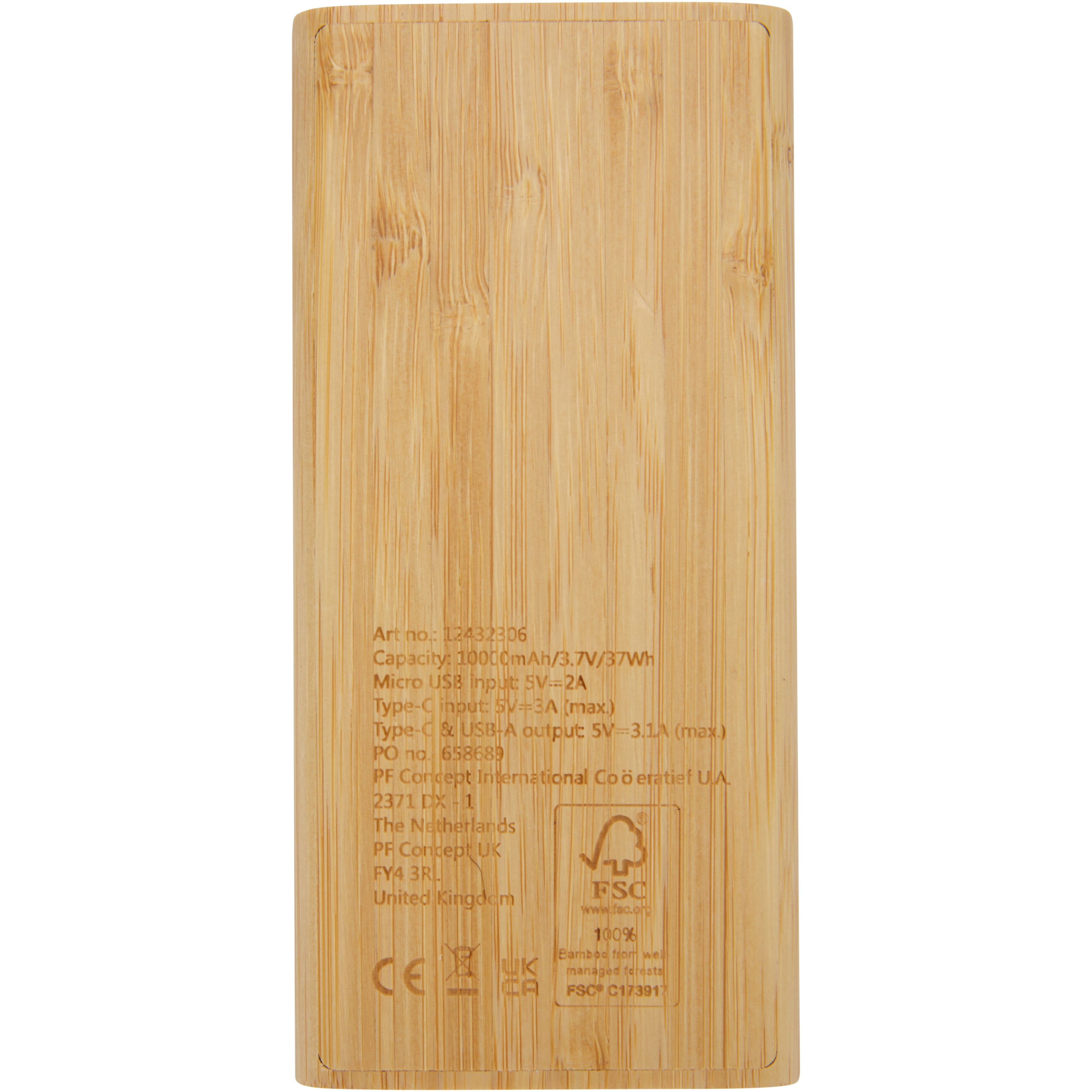 Tulda 10,000mAh Bamboo Powerbank