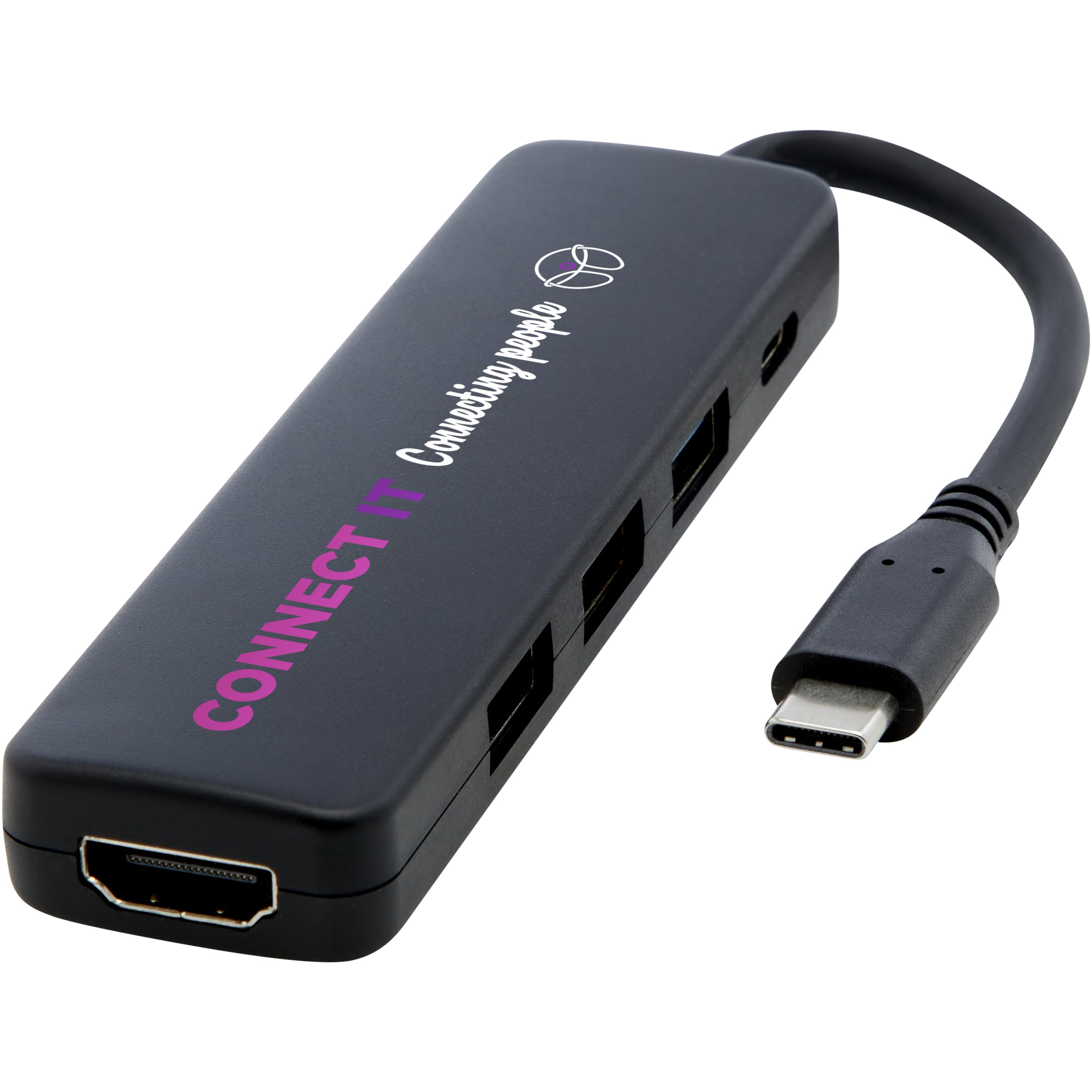 Recycled Plastic Multimedia Adapter with HDMI Port