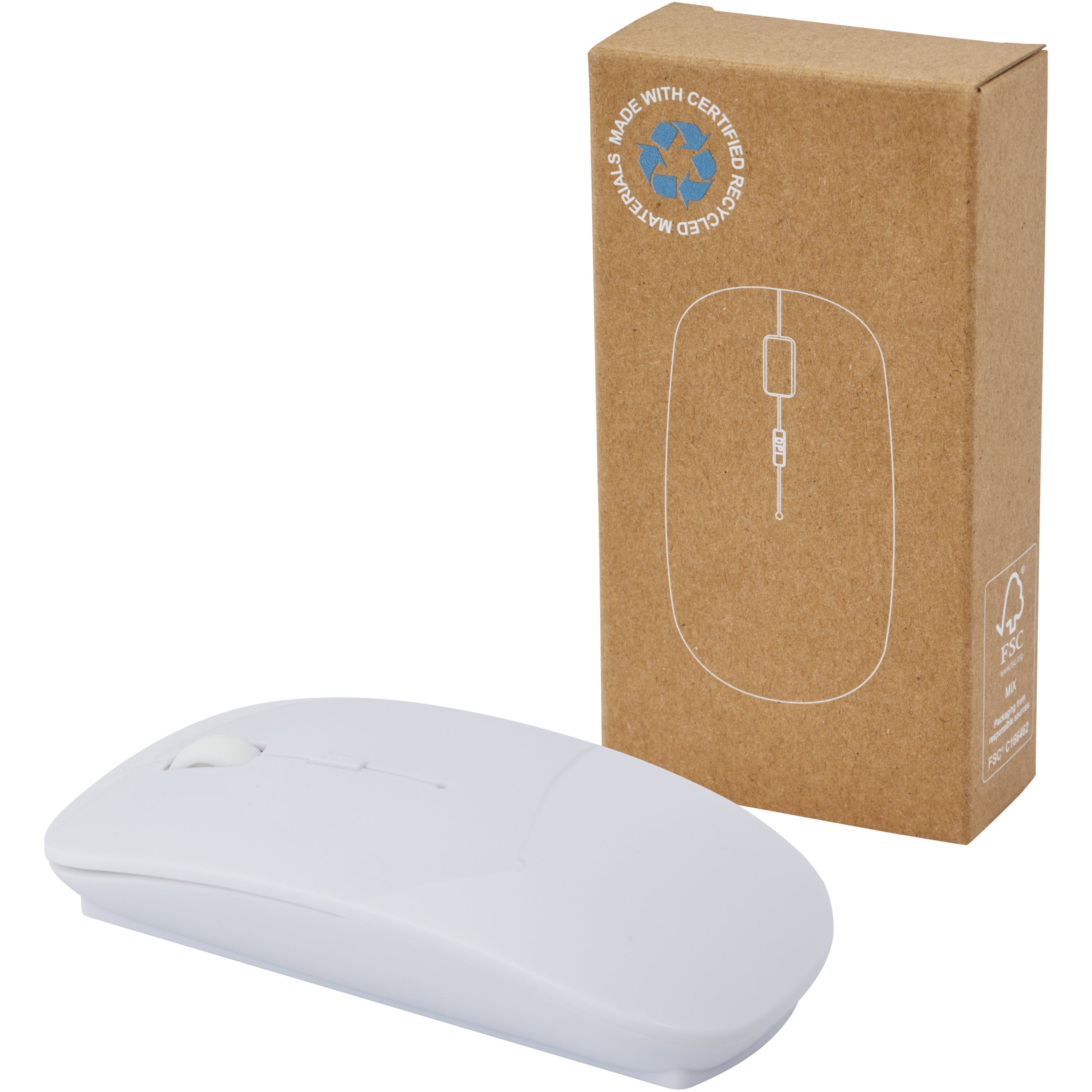 Menlo Recycled Plastic Wireless Mouse