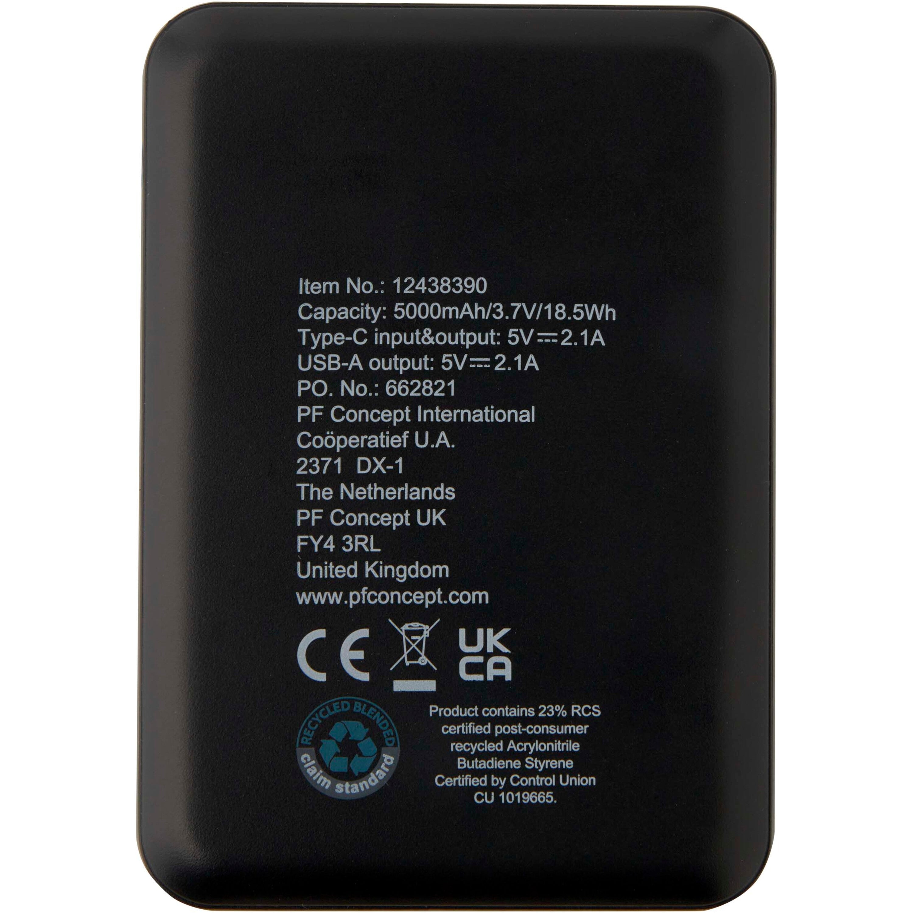 Asama Type-C Recycled Plastic Powerbank