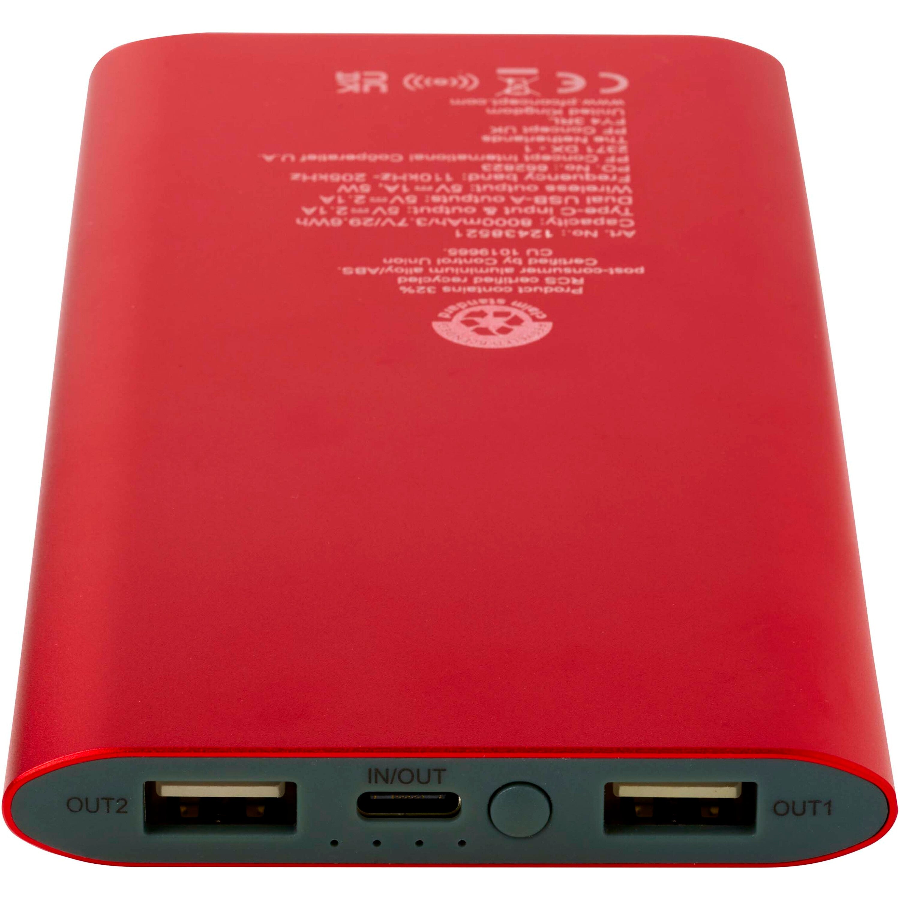 Juice 8000mAh Recycled Wireless Powerbank