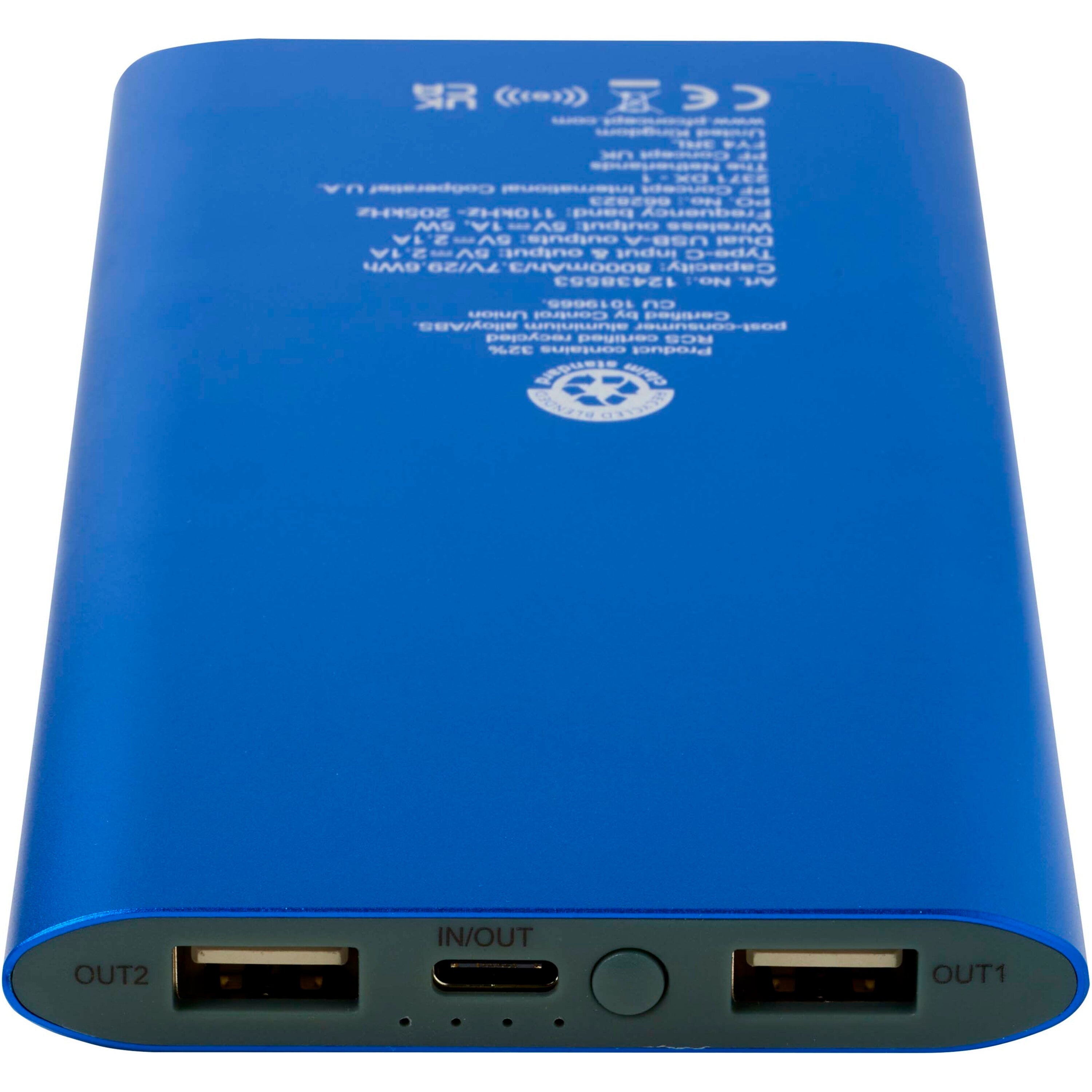 Juice 8000mAh Recycled Wireless Powerbank