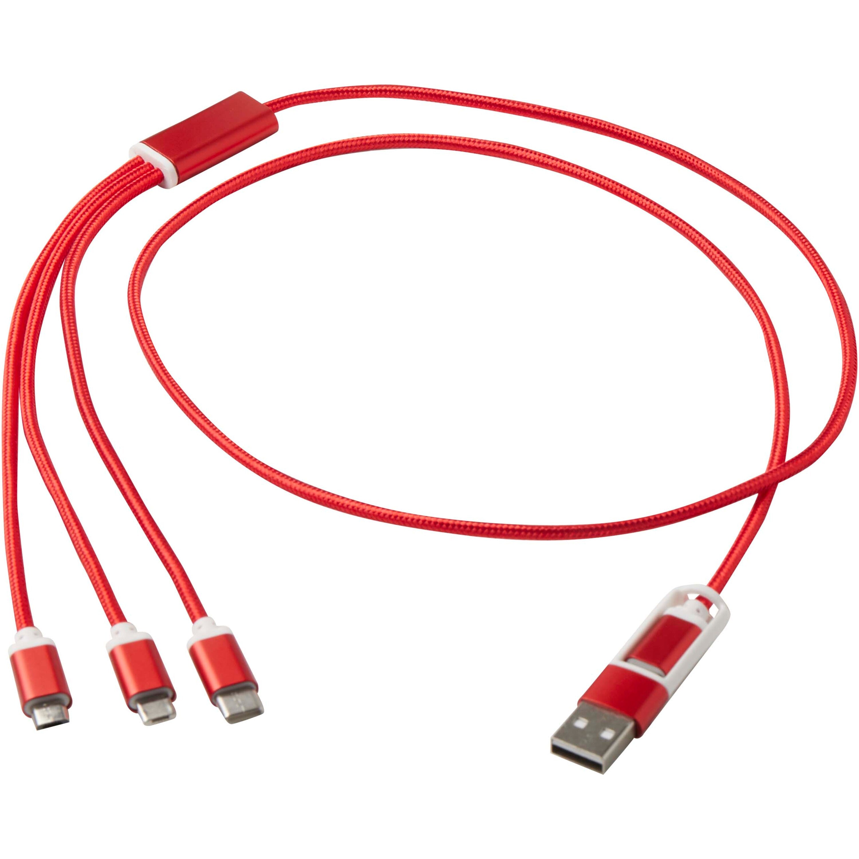 Versatile 5-1 Recycled Aluminium Charging Cable