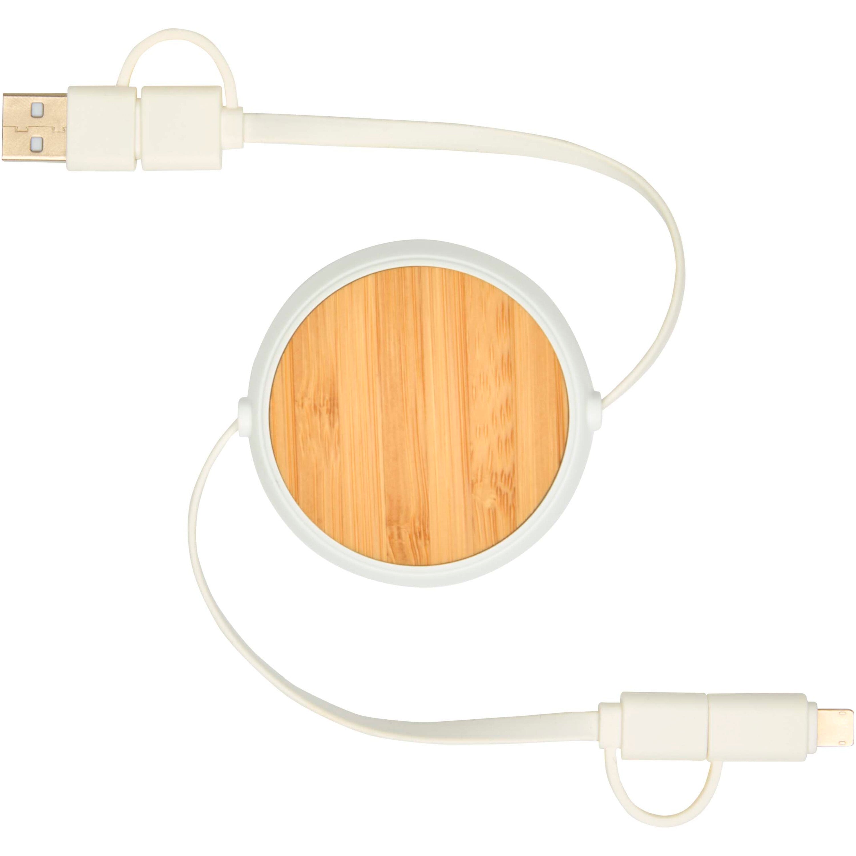 5-in-1 Recycled Retractable Data Sync and Charging Cable