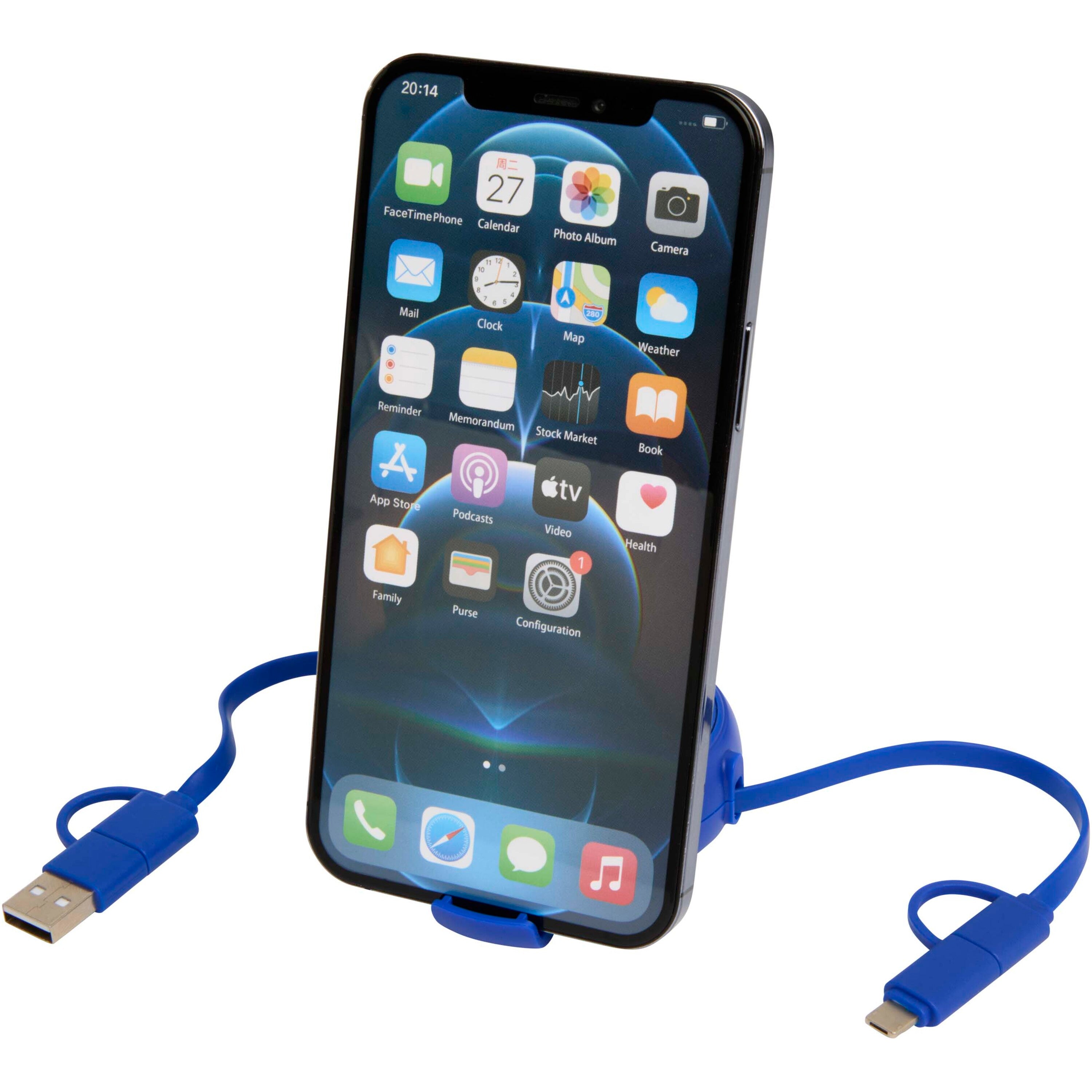 5-in-1 Retractable Data Sync and Fast Charge Cable