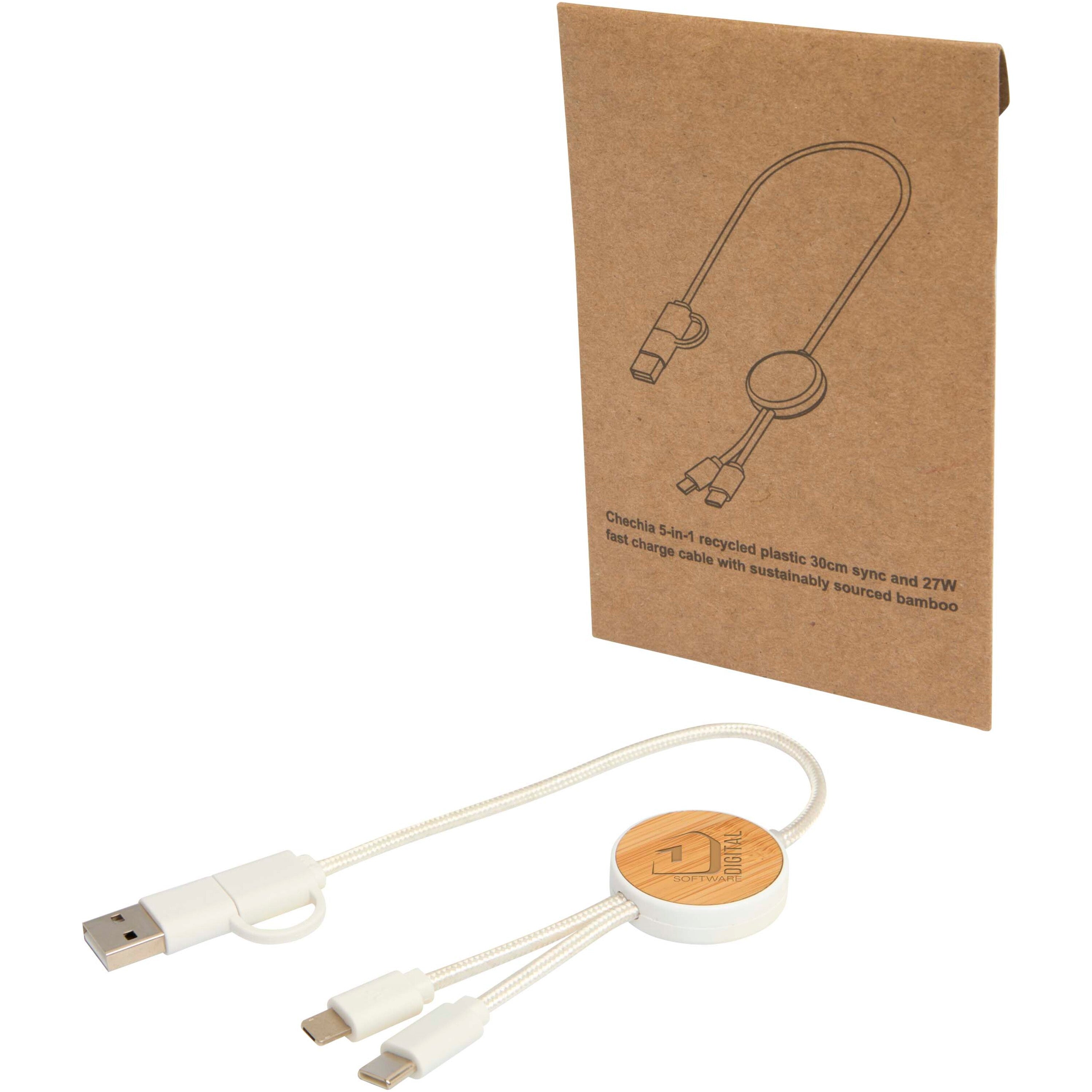 Chechia 5-in-1 30cm Data Sync and Charging Cable