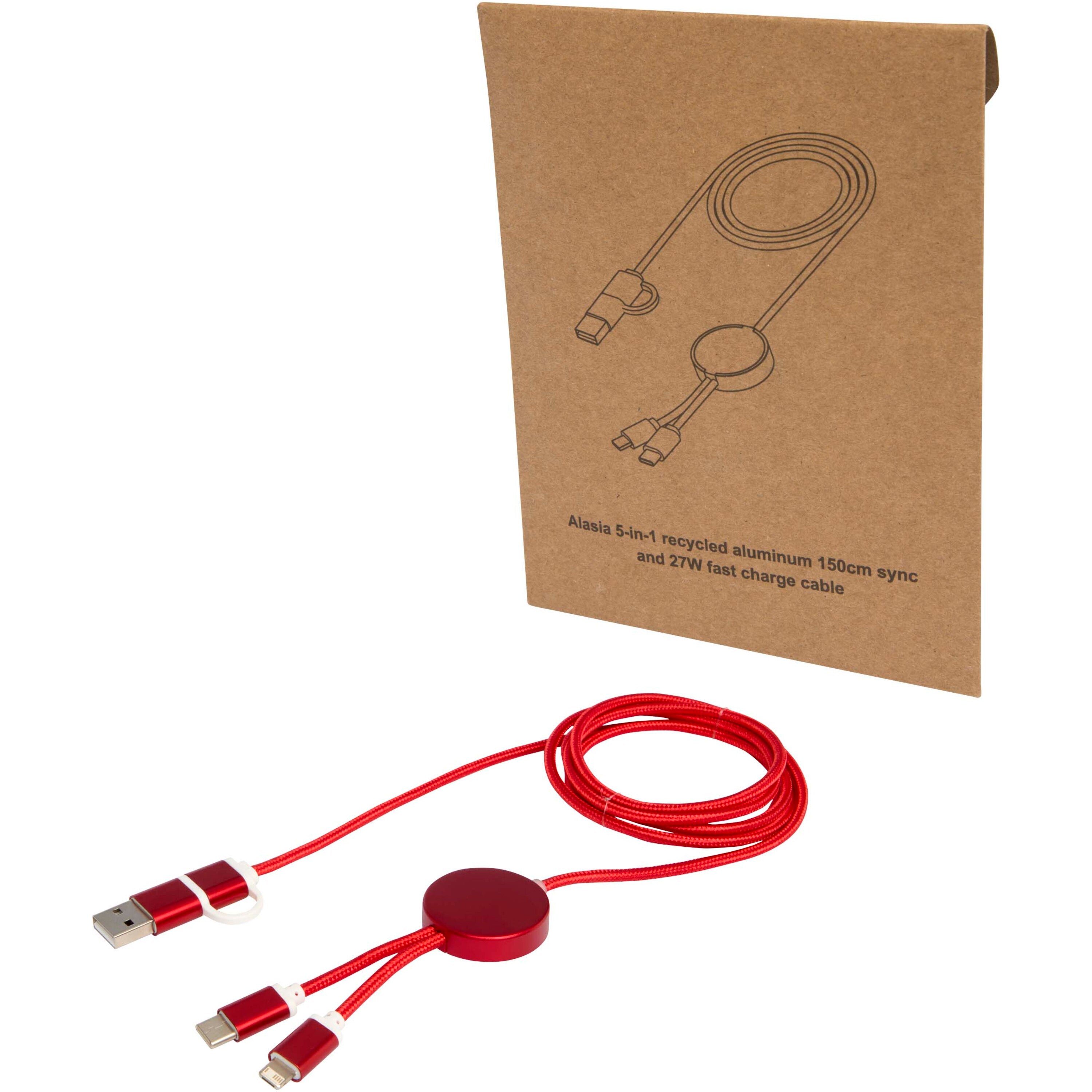 Alasia 5-in-1 Data Sync and 27W Fast Charge Cable