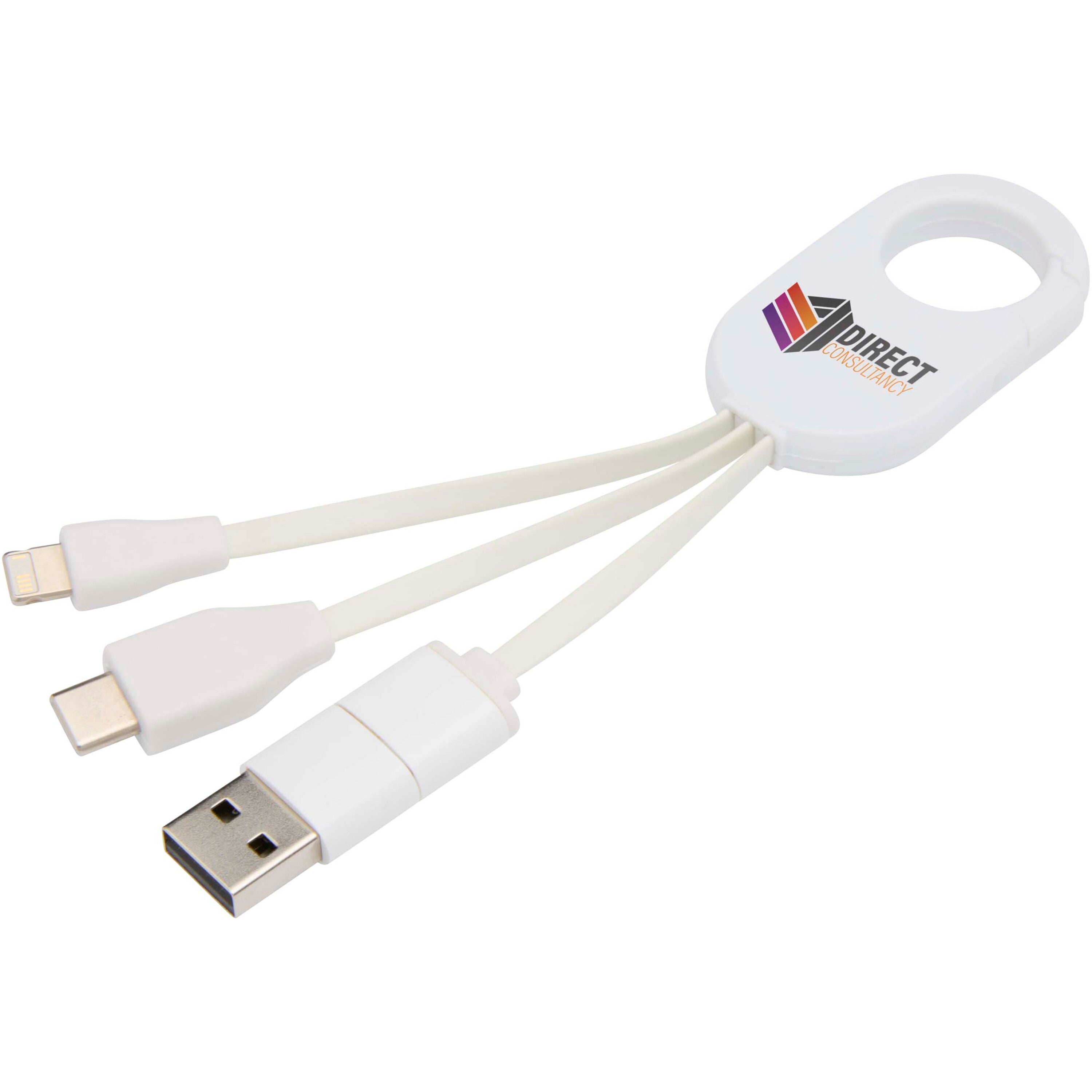 Troop 4-in-1 Recycled Plastic Charging Cable