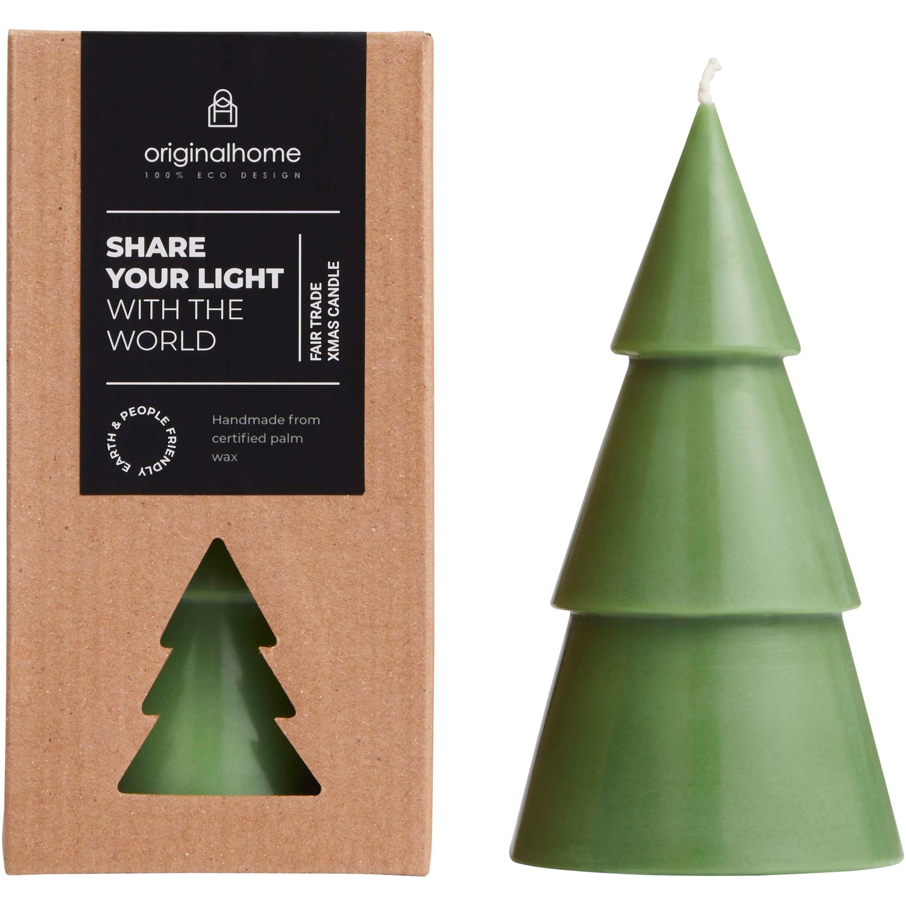 Large Handcrafted Christmas Tree Candle