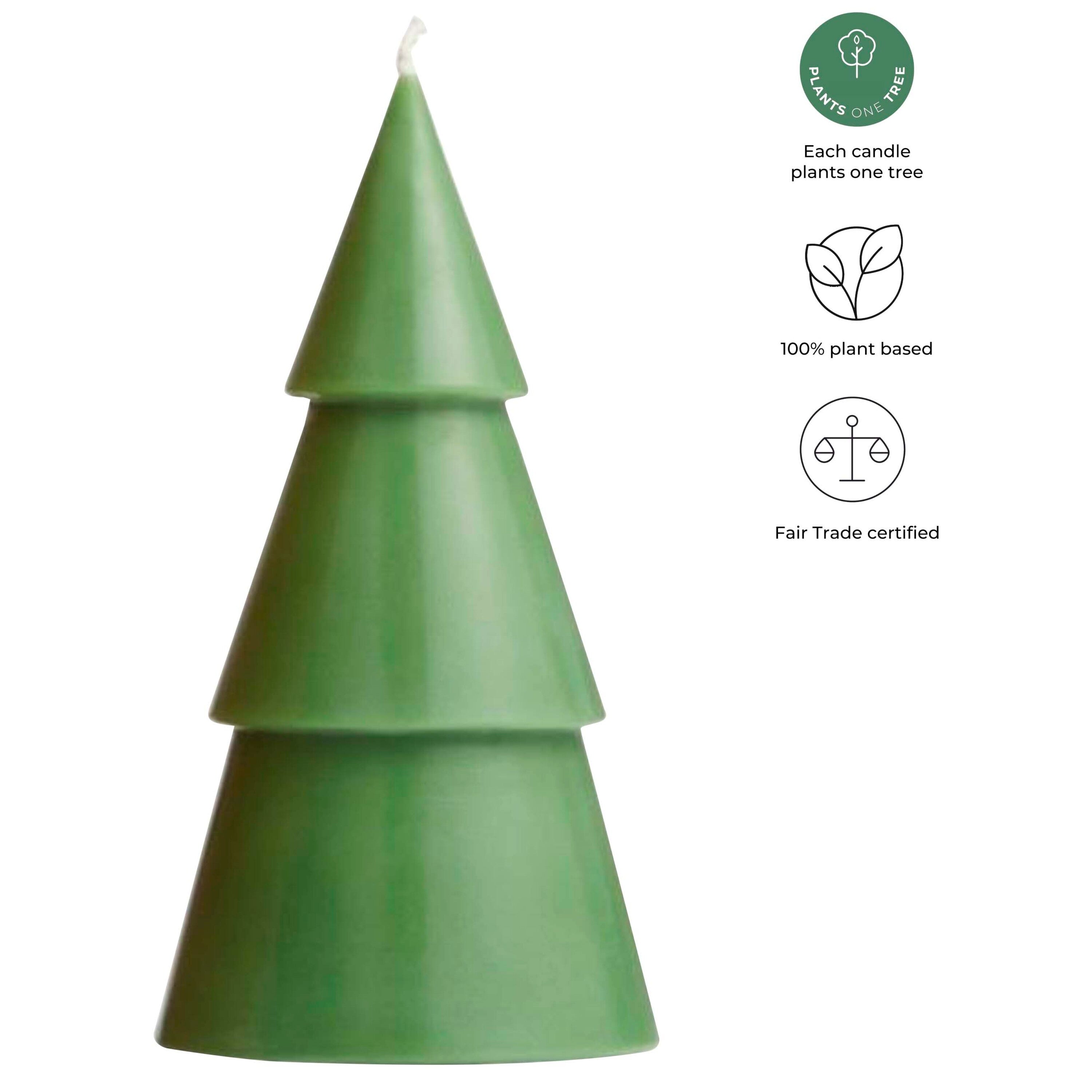 Large Handcrafted Christmas Tree Candle