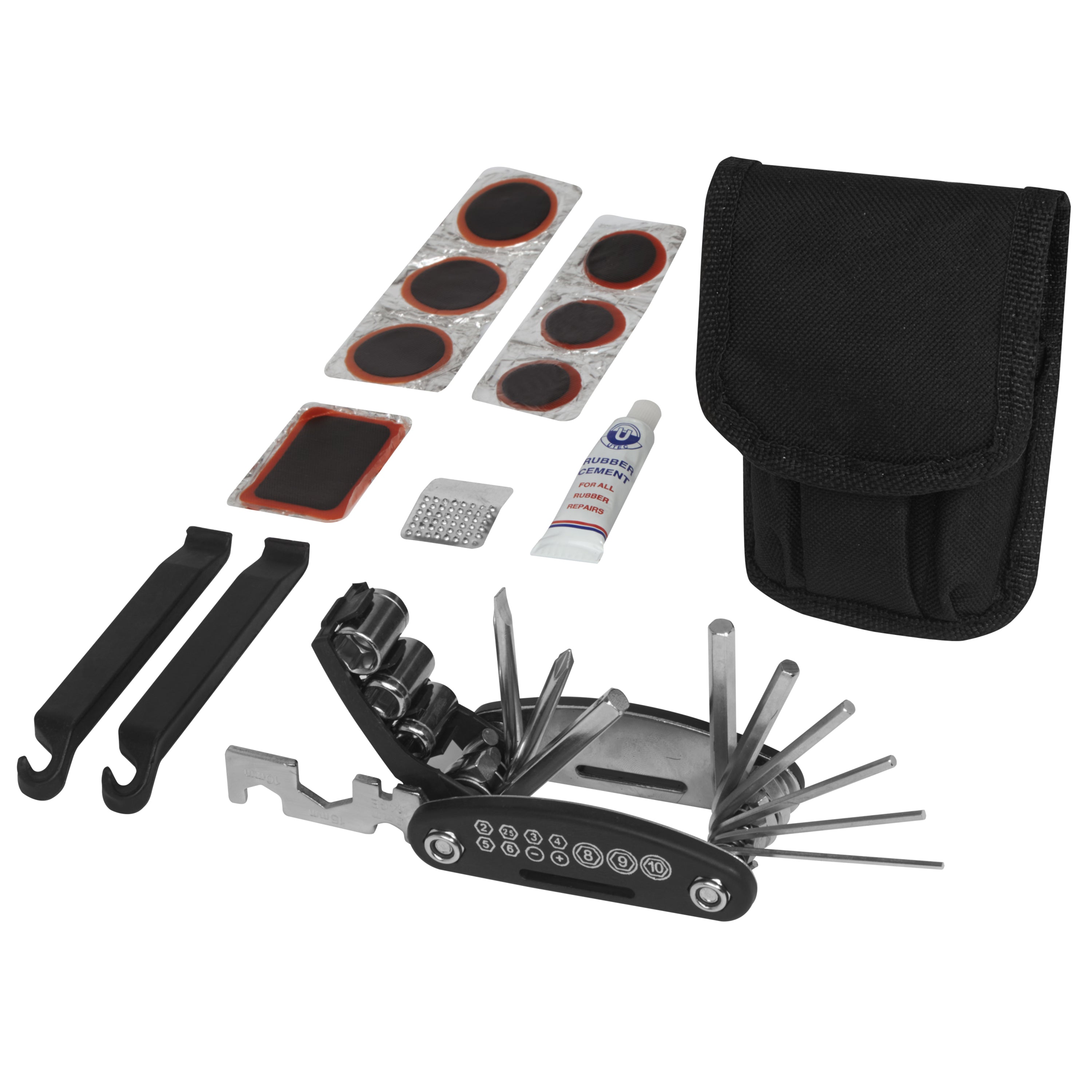 Attachable Hook and Loop Bicycle Repair Kit