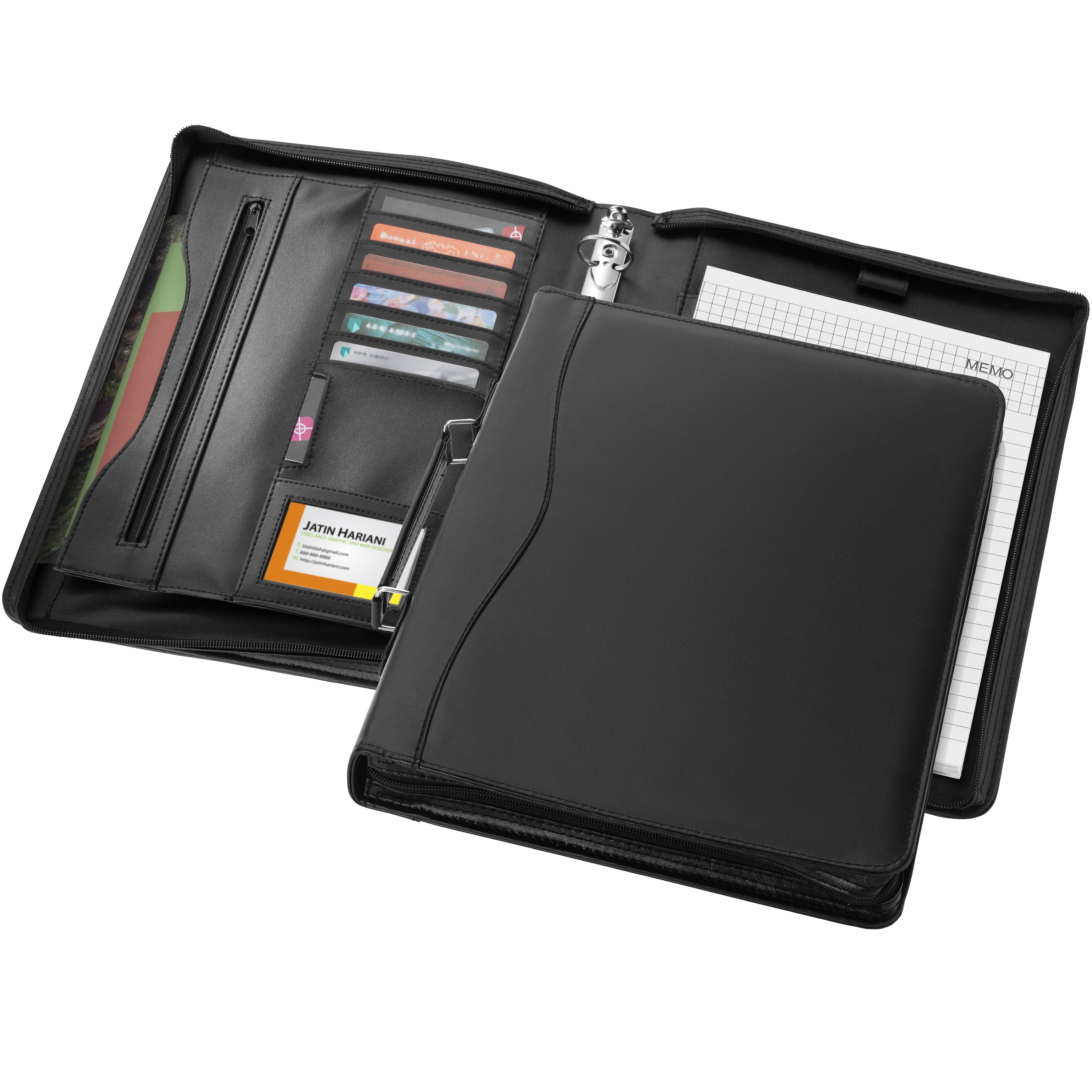 Ebony A4 Briefcase Portfolio